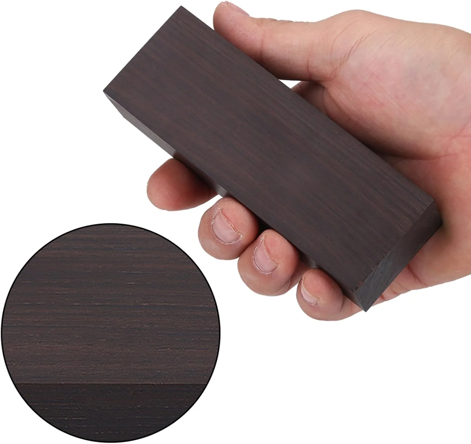 دو قطعه چوب آبنوس سیاه 12X4X2.5 سانتی متر، چوب الوار اصلی برای آلات موسیقی، ابزار، قطعات چرخش چوب، مواد DIY، چوب سخت