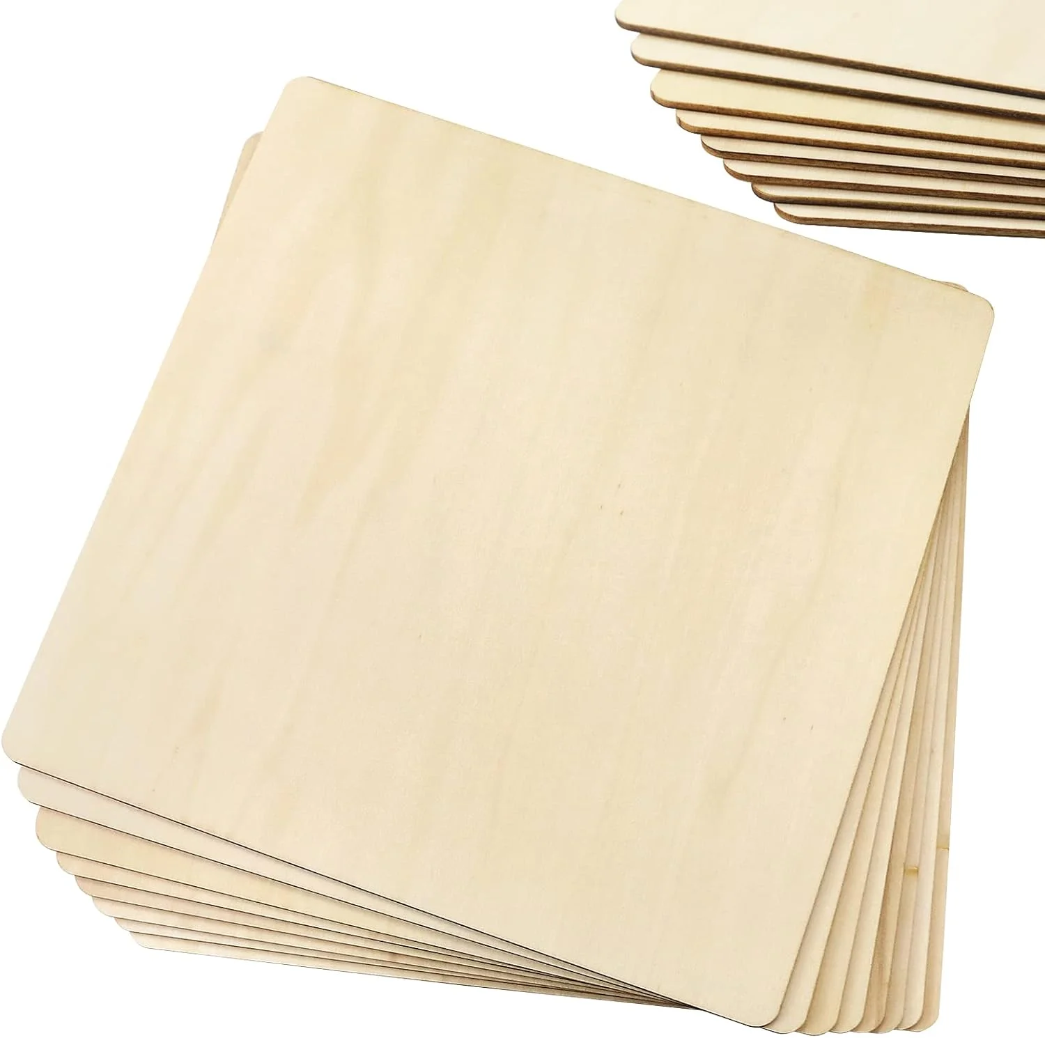بسته 8 عددی چوب صنایع دستی FSWCCK، تخته سه لایی چوب درخت لیمو، 12x12 اینچ، ایده آل برای پروژه های DIY، طراحی، نقاشی، لیزر، سوزاندن چوب، حکاکی چوب و پروژه های لیزری