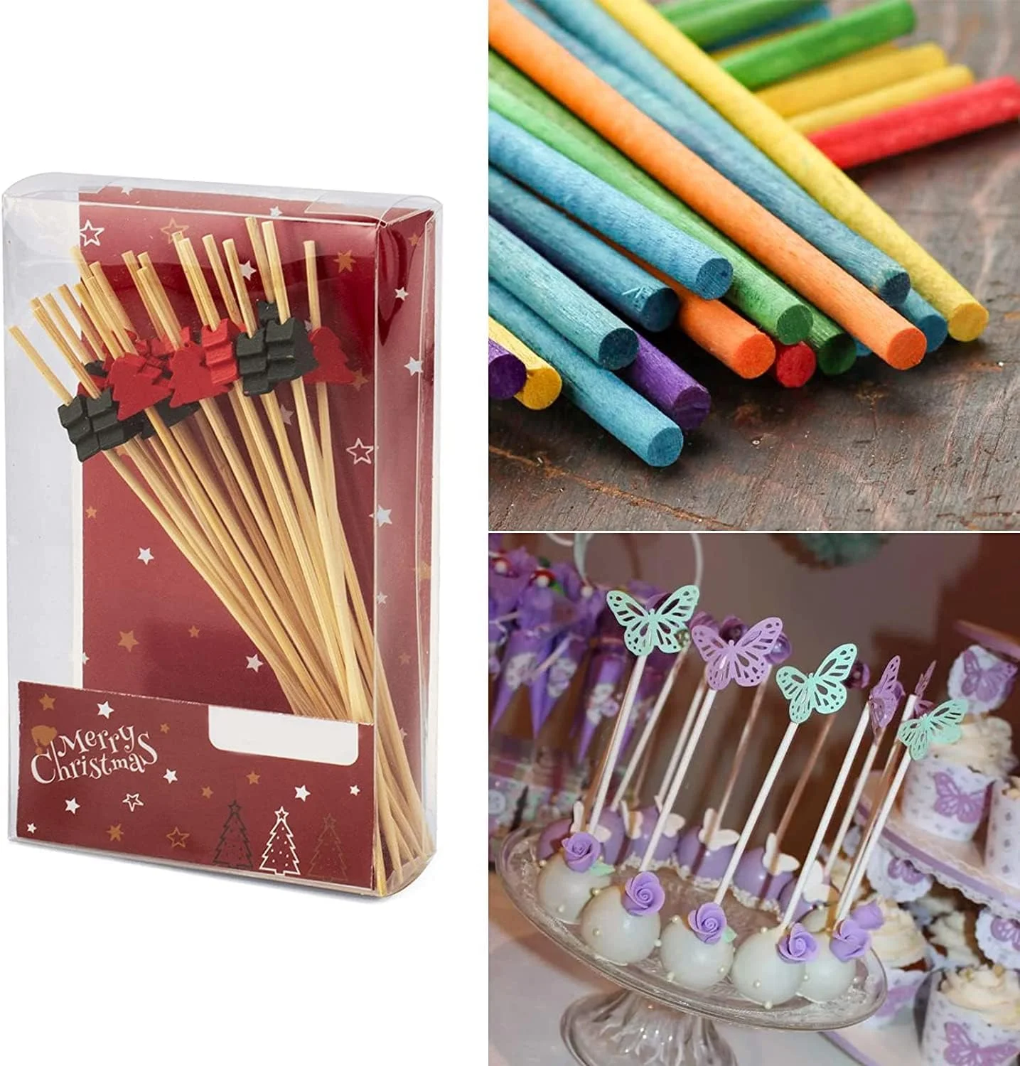 میله چوبی JieGuanG، 30 عدد میله چوبی گرد برای پروژه های صنایع دستی DIY و آثار هنری، 5 میلی متر در 20 سانتی متر