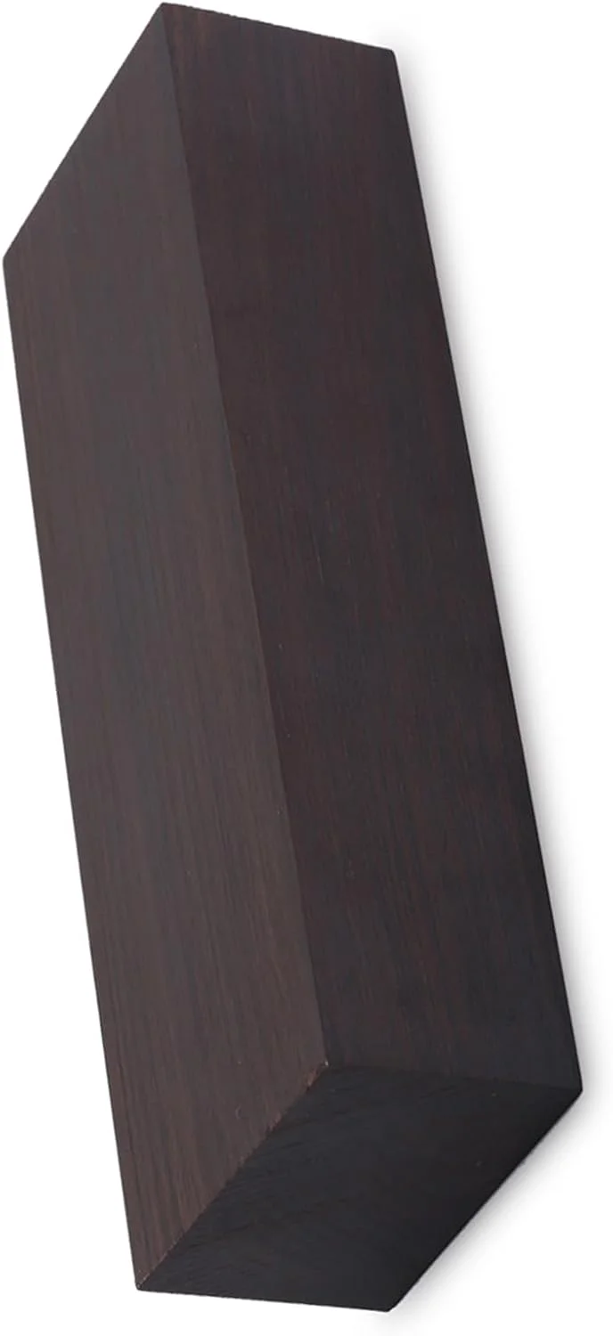 دو قطعه چوب آبنوس سیاه 12X4X2.5 سانتی متر، چوب الوار اصلی برای آلات موسیقی، ابزار، قطعات چرخش چوب، مواد DIY، چوب سخت