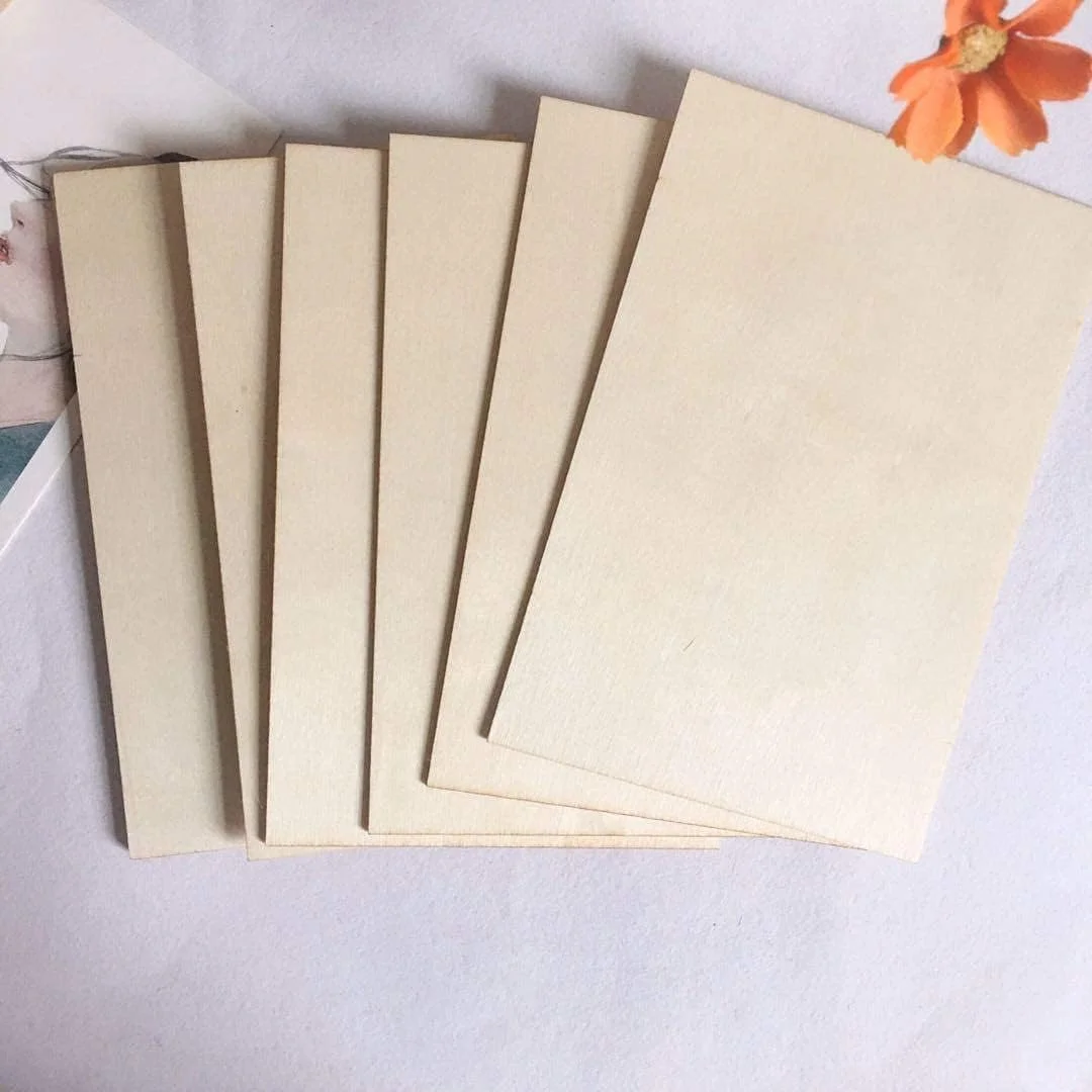 چوب ناتمام AMAWMW، بسته 15 عددی ورق چوب، چوب بالسا تخته چوب نازک برای هواپیما، کشتی، قایق، هنر و صنایع دستی، پروژه های مدرسه، تزئینات چوبی DIY (150x100x2mm)