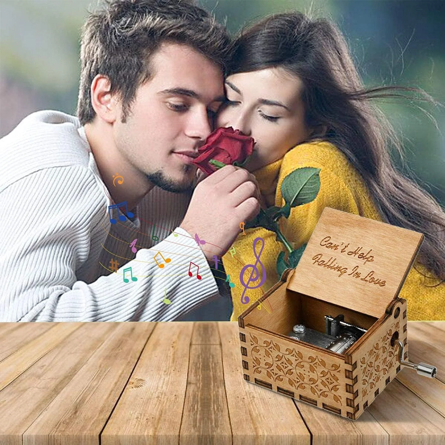جعبه موزیکال چوبی ELECDON با آهنگ Can't Help Falling in Love، جعبه های موسیقی حکاکی شده عتیقه برای هدیه تولد، اسباب بازی های دستی برای کودکان، همسر، دوست دختر، سالگرد ازدواج، تولد جعبه موزیکال چوبی ELECDON با آهنگ Can't Help Falling in Love، جعبه های موسیقی حکاکی شده عتیقه برای هدیه تولد، اسباب بازی های دستی برای کودکان، همسر، دوست دختر، سالگرد ازدواج، تولد