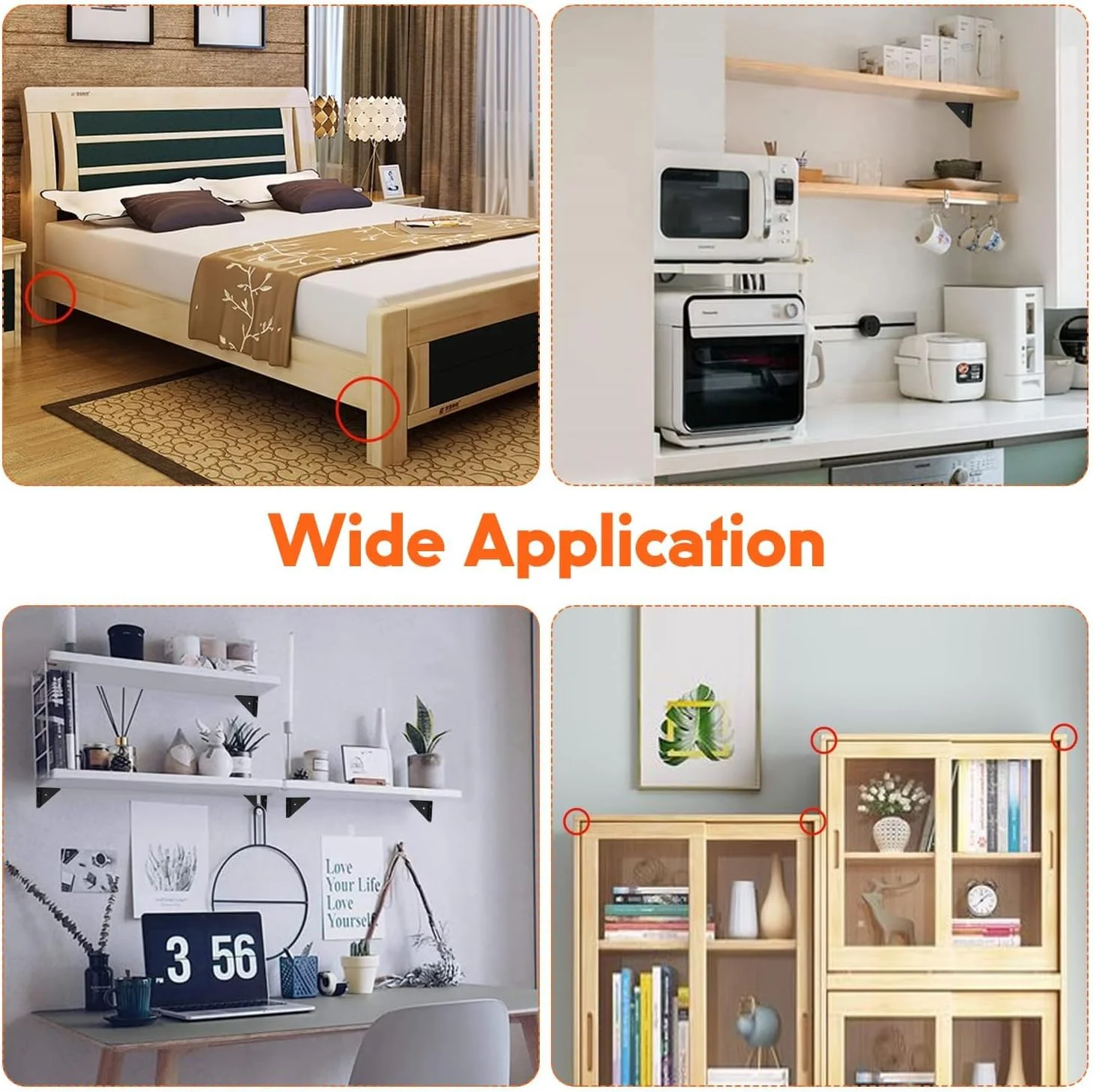 بست گوشه ELECDON، 8 عدد بست گوشه برای چوب، بست گوشه فلزی، بست قفسه مثلثی، اتصال دهنده گوشه میز، بست های مشکی با پیچ برای لبه تخت (66mm x 66mm) بست گوشه ELECDON، 8 عدد بست گوشه برای چوب، بست گوشه فلزی، بست قفسه مثلثی، اتصال دهنده گوشه میز، بست های مشکی با پیچ برای لبه تخت (66mm x 66mm)