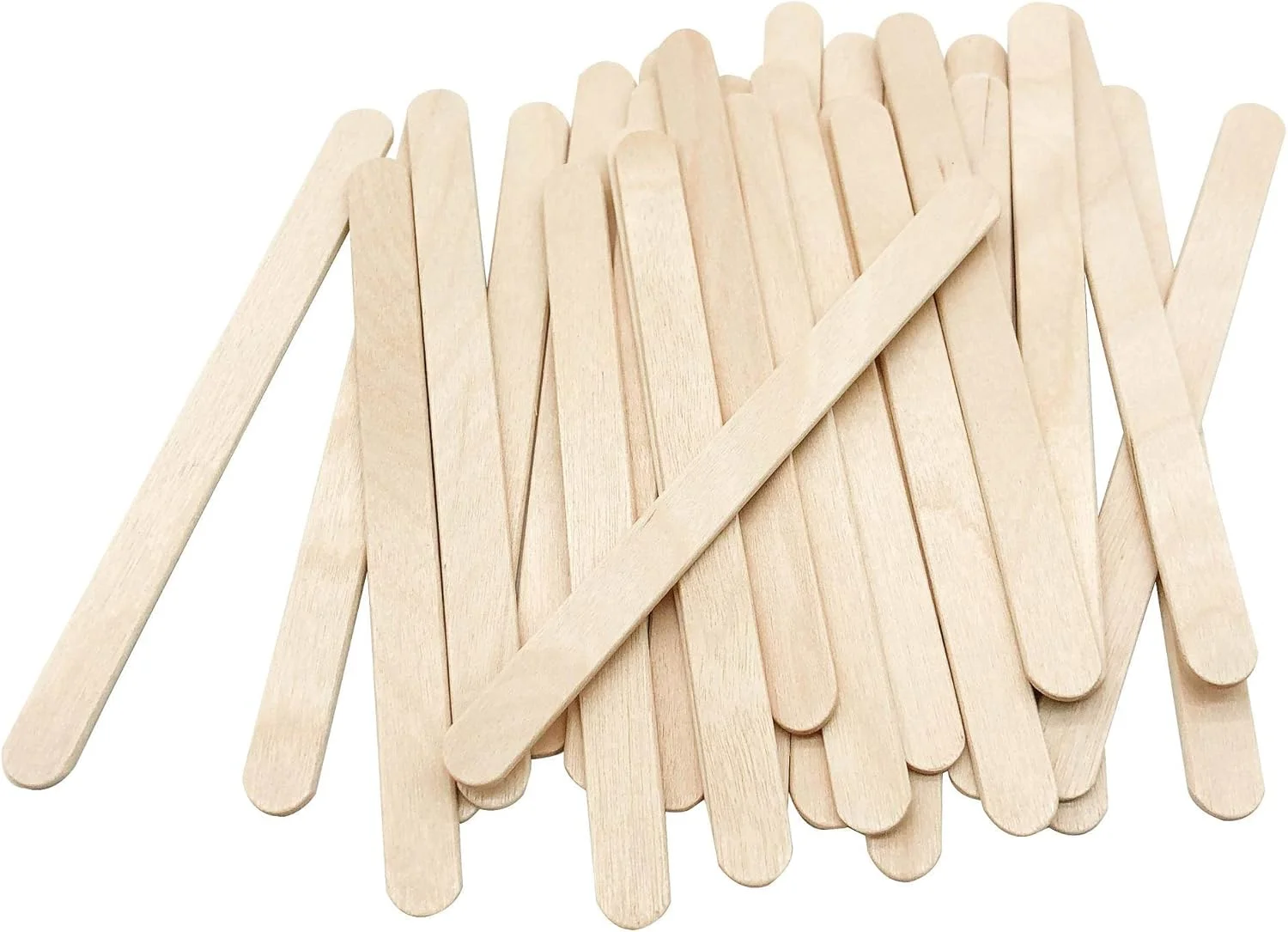 الکدون 400 عدد چوب بستنی چوبی، چوب صنایع دستی چوبی طبیعی، طول 4.5 اینچ، چوب های پذیرایی، چوب بستنی یخی برای صنایع دستی DIY