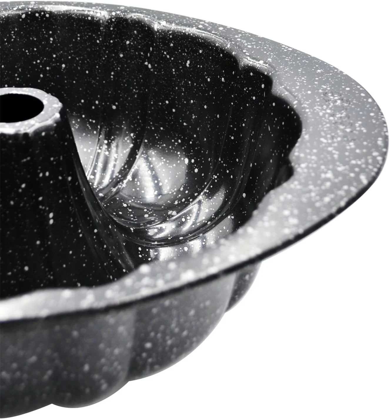 قالب لوله ای شیاردار گرانیتی پرستیژ 26 سانتی متر | قالب پخت فولادی کربنی سنگین | مشکی - PR48761