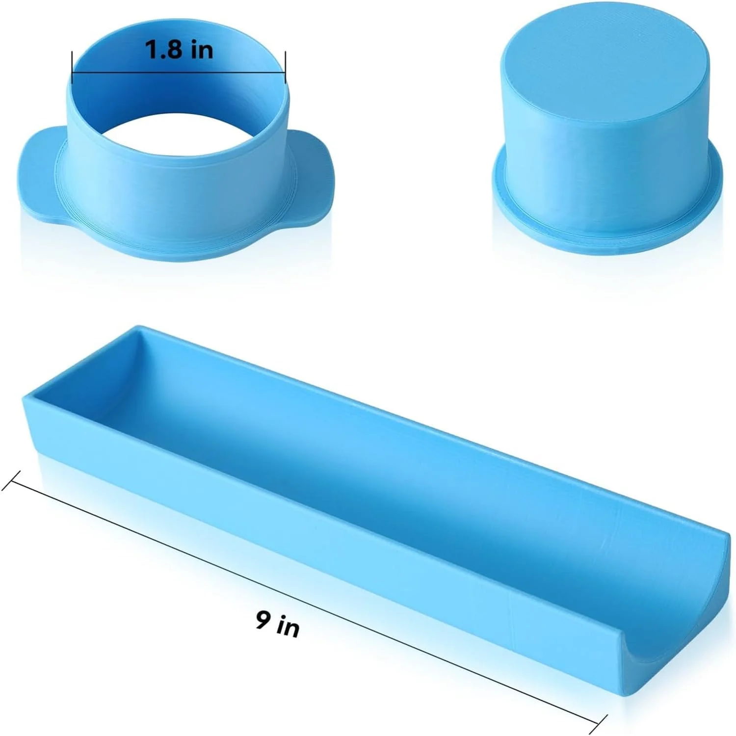 قالب گرد کیک پاپ با سینی 9 اینچی، برش و فشار دهنده کیک پاپ چاپ سه بعدی، قالب های پخت برای پخت خانگی، جشن تولد، دسرهای عروسی