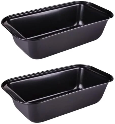 ECVV® (2 عدد) قالب نچسب فولاد کربنی تست - قالب نان لواش مستطیلی قالب پخت نان قالب کیک ابزار کیک پزی آشپزخانه