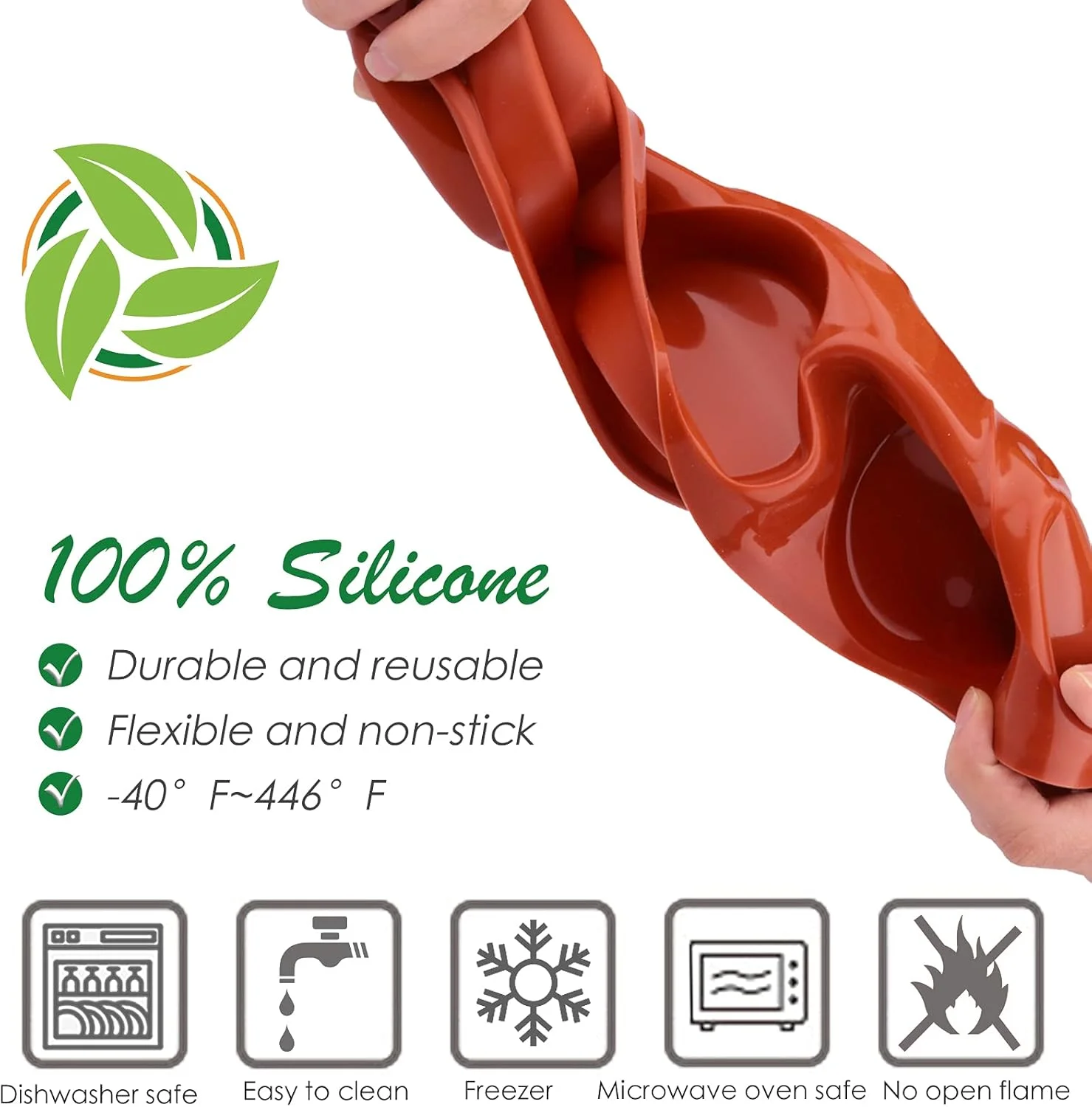 قالب تخم مرغ 3 اینچی Ocmoiy برای ساندویچ های صبحانه، قالب سیلیکونی گرد برای مافین/تخم مرغ، قالب های سیلیکونی نچسب برای پخت در فر برای لقمه های تخم مرغ، تارت، مافین انگلیسی، بسته 2 عددی