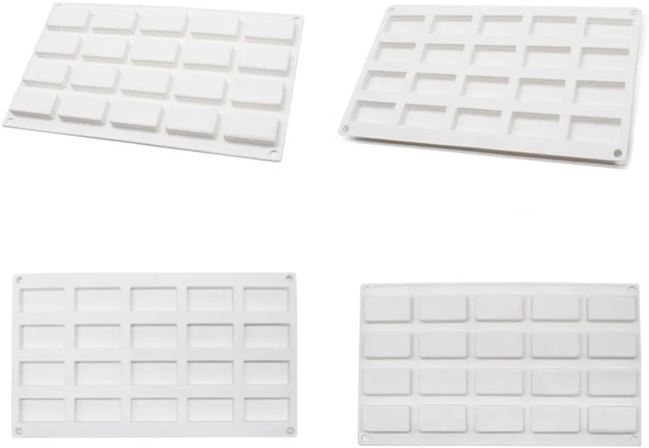 قالب سیلیکونی مستطیلی 20 خانه mostsom، قالب صابون، قالب ساخت آبنبات، ابزار تزئین کیک، قالب پخت شکلات، قالب ژله و یخ (مستطیل 30x17x1.2 سانتی متر)