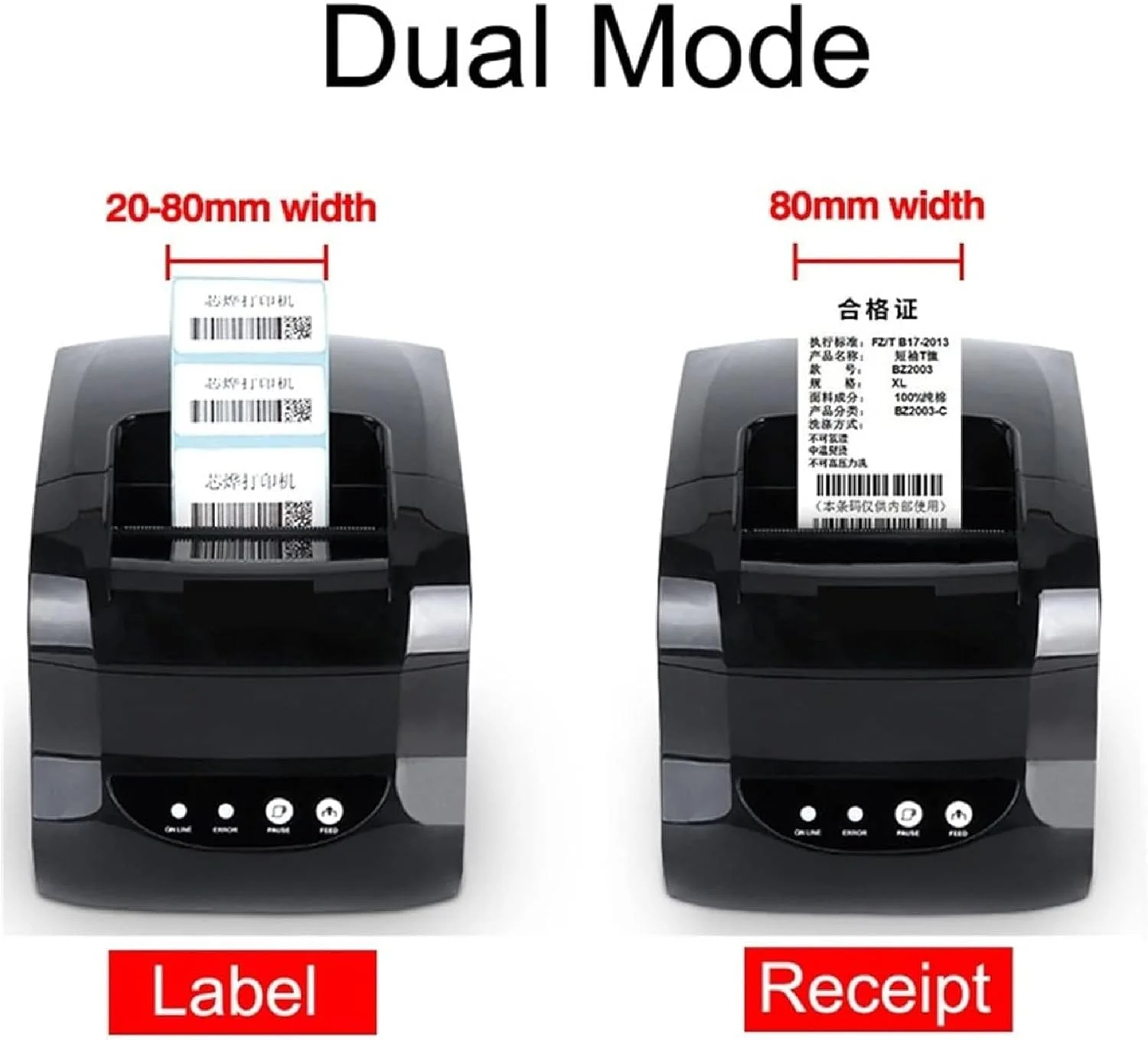 پرینتر حرارتی لیبل ADORZ، پرینتر حرارتی بارکد لیبل 3 اینچی، پرینتر رسید POS 80 میلیمتری بلوتوث USB برای IOS و اندروید و ویندوز، چاپگر بدون جوهر برچسب قیمت پرینتر حرارتی لیبل ADORZ، پرینتر حرارتی بارکد لیبل 3 اینچی، پرینتر رسید POS 80 میلیمتری بلوتوث USB برای IOS و اندروید و ویندوز، چاپگر بدون جوهر برچسب قیمت