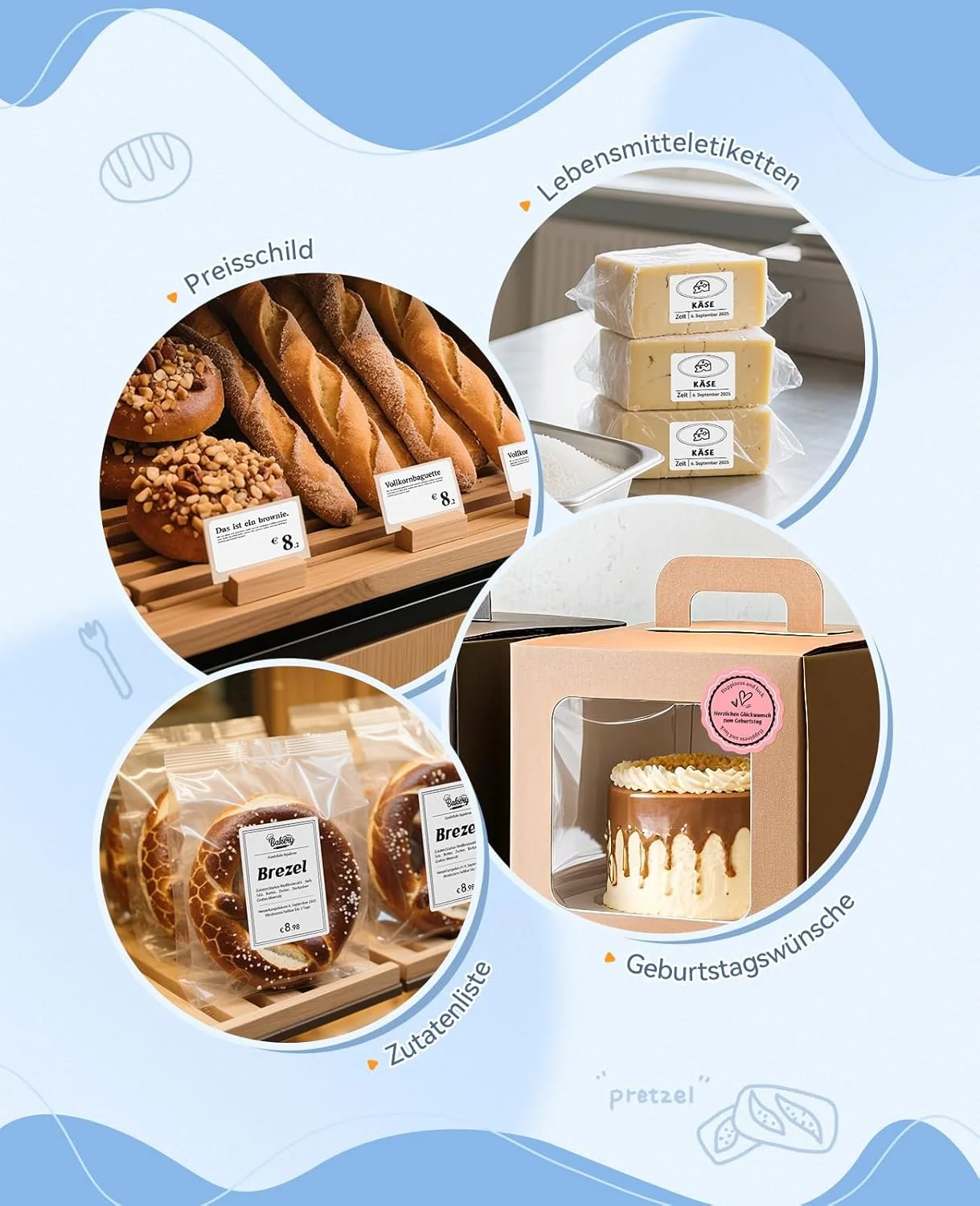 چاپگر لیبل NIIMBOT B1 با لیبل های ضد آب، خود چسب، دستگاه لیبل قابل حمل، چاپگر لیبل بلوتوثی، چاپگر برچسب برای لوازم مدرسه، برچسب قیمت، لوگو، آدرس، سرمه ای