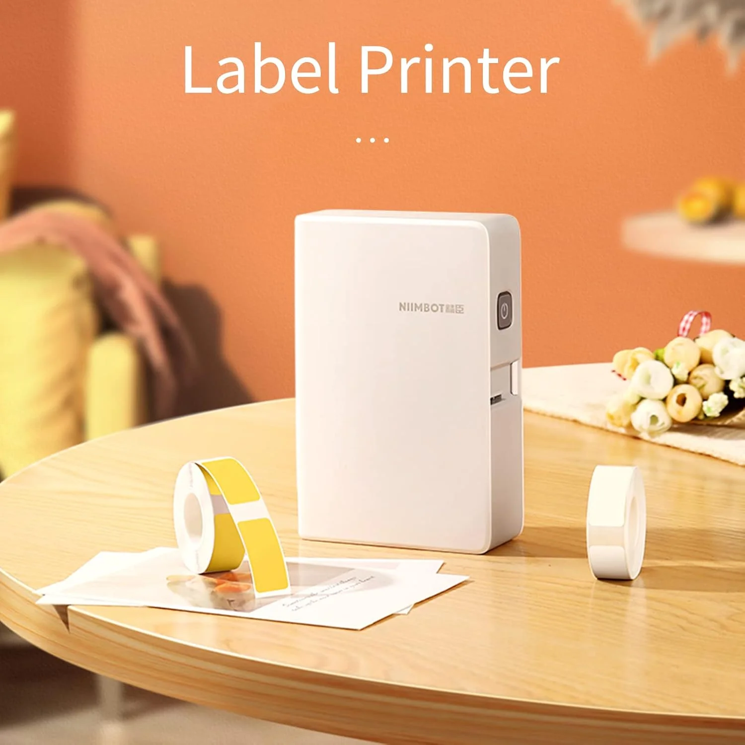 چاپگر مینی لیبل زن انتقال حرارتی Pepisky B18، چاپگر قیمت بارکد استیکر همه کاره، اتصال BT، دستگاه برچسب گذاری تاریخ، ژورنال و مطالعه DIY به همراه ریبون و رول استیکر PET سازگار با اندروید
