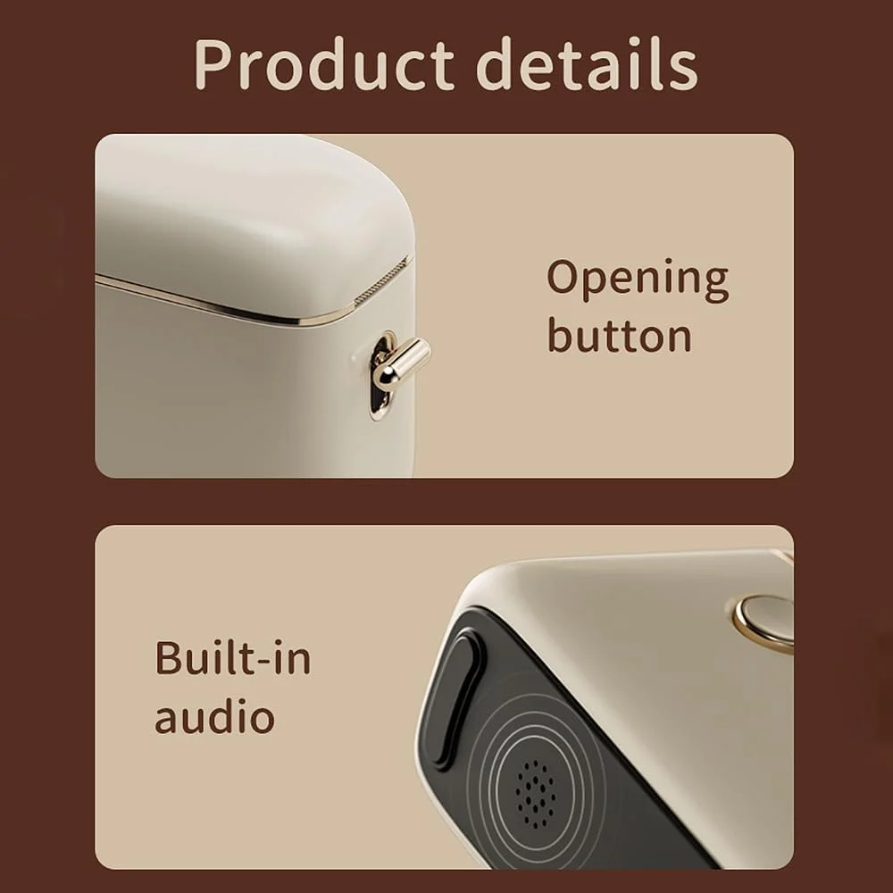 دستگاه چاپ برچسب حرارتی جیبی کوچک Pepisky H1S، اتصال بلوتوث، پشتیبانی از برچسب پیوسته و فاصله دار با برش دهنده، مناسب برای برچسب قیمت، ساخت برچسب های شخصی، تاریخ، دفترچه یادداشت، برچسب های تحصیلی، عرض برچسب 8-15 میلی متر