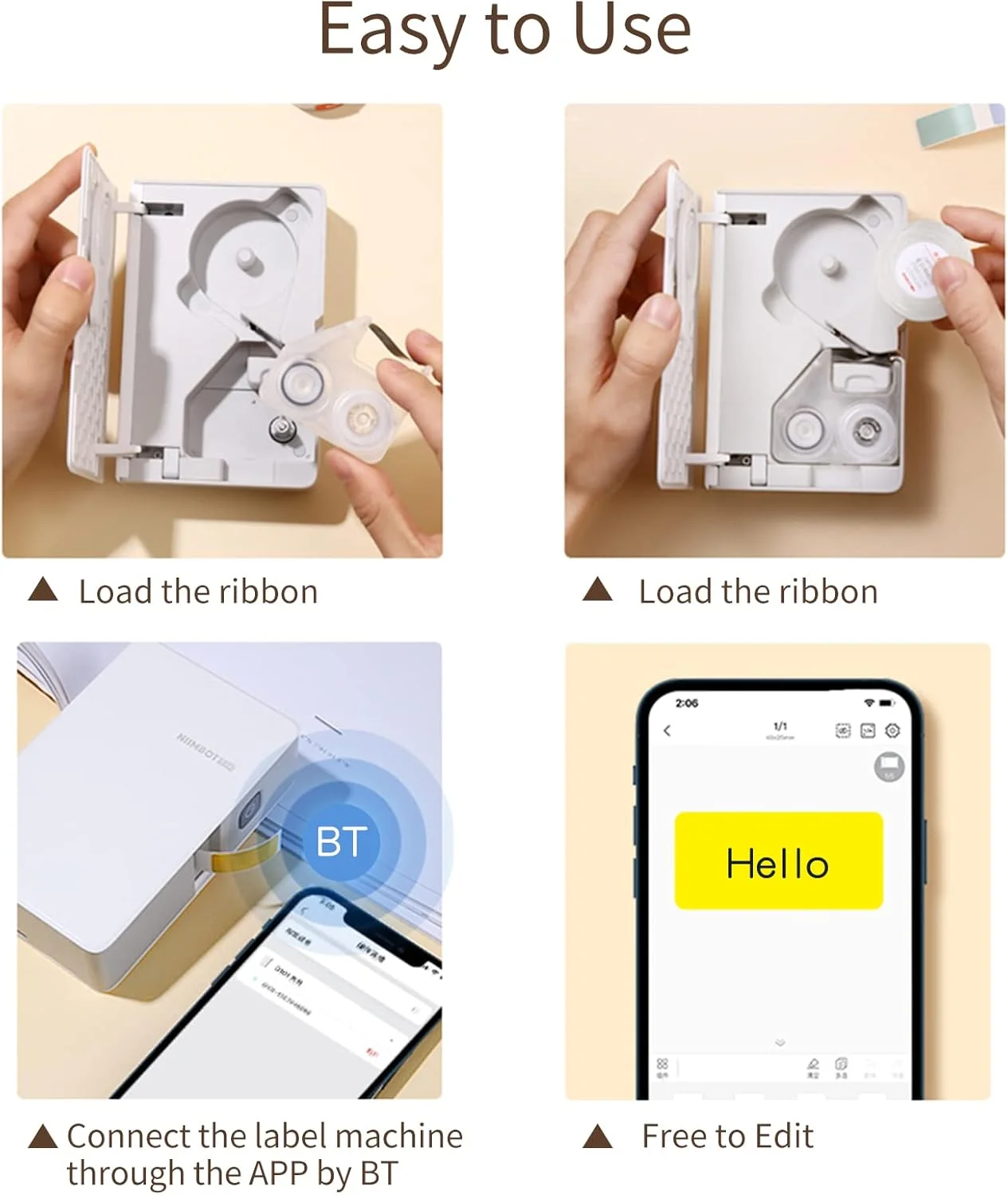 چاپگر مینی لیبل زن انتقال حرارتی Pepisky B18، چاپگر قیمت بارکد استیکر همه کاره، اتصال BT، دستگاه برچسب گذاری تاریخ، ژورنال و مطالعه DIY به همراه ریبون و رول استیکر PET سازگار با اندروید