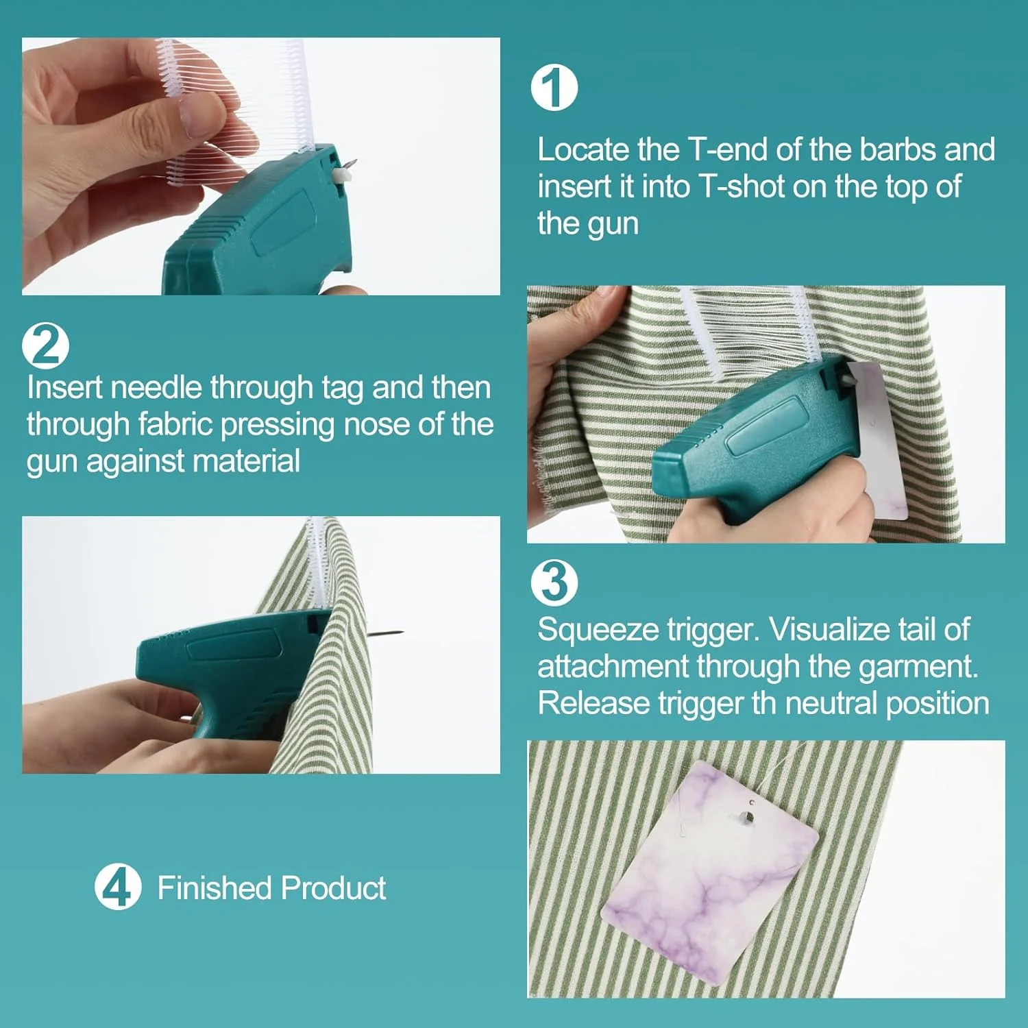 ست تفنگ برچسب زن Therwen شامل 5072 قطعه، 12 عدد تفنگ برچسب زن لباس، تفنگ قیمت زن، 60 سوزن و 5000 بست برای فروشگاه، بوتیک، انبار لباس، امانت فروشی، حراج گاراژی و حیاطی