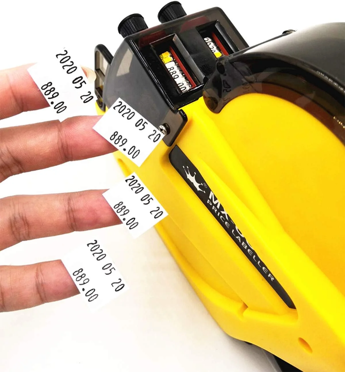 دستگاه قیمت زن برچسب HC Kenshin MX6602، تفنگ قیمت گذاری 2 خطی 20 بیتی، همراه با 2500 برچسب و 1 غلطک جوهر، تفنگ قیمت زن برچسب، کیت تفنگ برچسب عددی برای دفتر، فروشگاه خرده فروشی (زرد) دستگاه قیمت زن برچسب HC Kenshin MX6602، تفنگ قیمت گذاری 2 خطی 20 بیتی، همراه با 2500 برچسب و 1 غلطک جوهر، تفنگ قیمت زن برچسب، کیت تفنگ برچسب عددی برای دفتر، فروشگاه خرده فروشی (زرد)