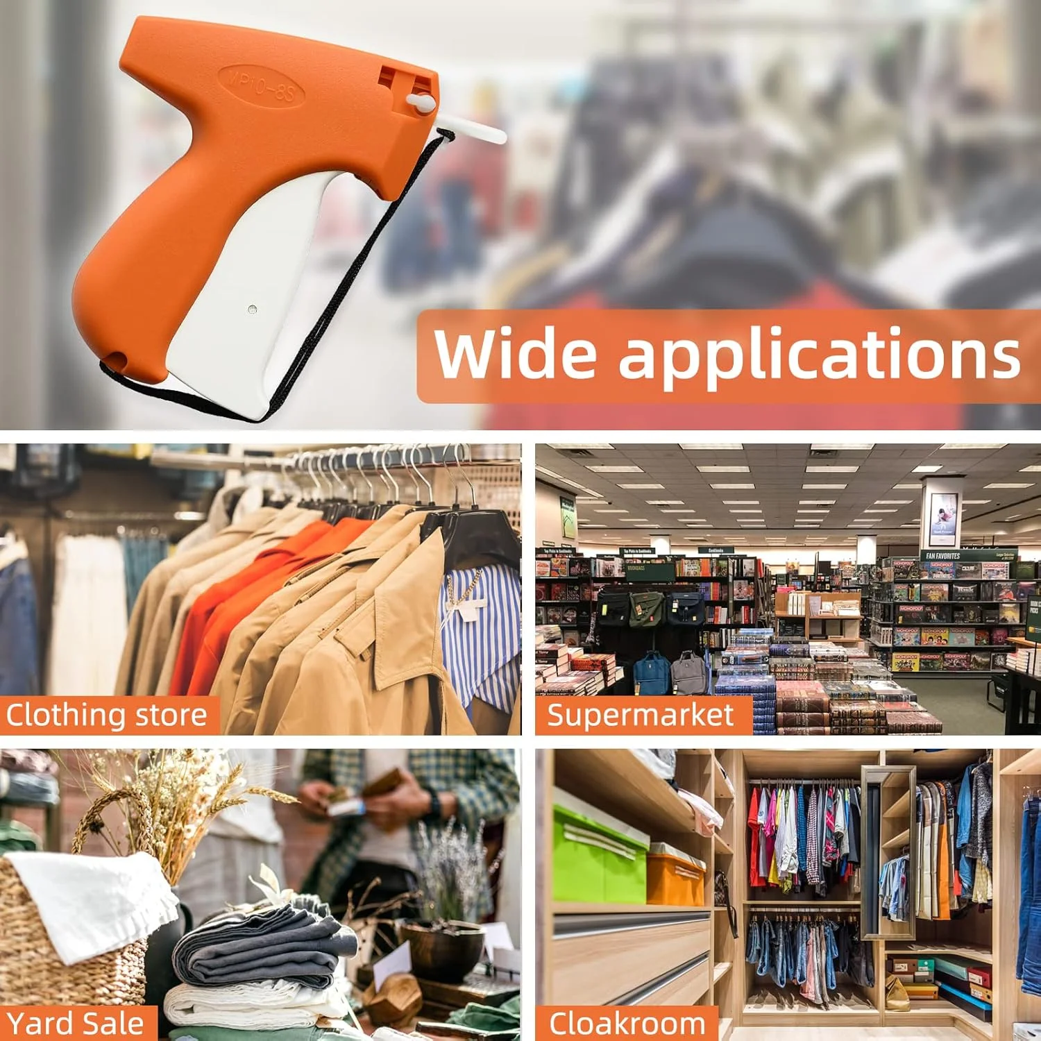 ست تفنگ برچسب زن لباس Fifchall شامل 1606 قطعه، تفنگ برچسب قیمت لباس، تفنگ اتصال برچسب لباس با 6 سوزن فولادی و 1600 بست 1 اینچی برای کاربردهای برچسب زنی ظریف (نه مینی استیچ) ست تفنگ برچسب زن لباس Fifchall شامل 1606 قطعه، تفنگ برچسب قیمت لباس، تفنگ اتصال برچسب لباس با 6 سوزن فولادی و 1600 بست 1 اینچی برای کاربردهای برچسب زنی ظریف (نه مینی استیچ)