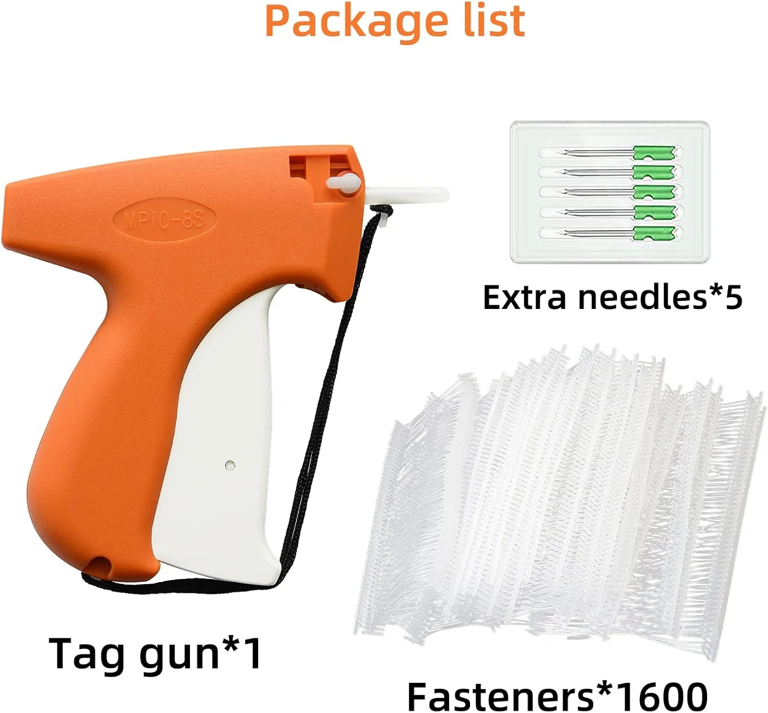 ست تفنگ برچسب زن لباس Fifchall شامل 1606 قطعه، تفنگ برچسب قیمت لباس، تفنگ اتصال برچسب لباس با 6 سوزن فولادی و 1600 بست 1 اینچی برای کاربردهای برچسب زنی ظریف (نه مینی استیچ) ست تفنگ برچسب زن لباس Fifchall شامل 1606 قطعه، تفنگ برچسب قیمت لباس، تفنگ اتصال برچسب لباس با 6 سوزن فولادی و 1600 بست 1 اینچی برای کاربردهای برچسب زنی ظریف (نه مینی استیچ)