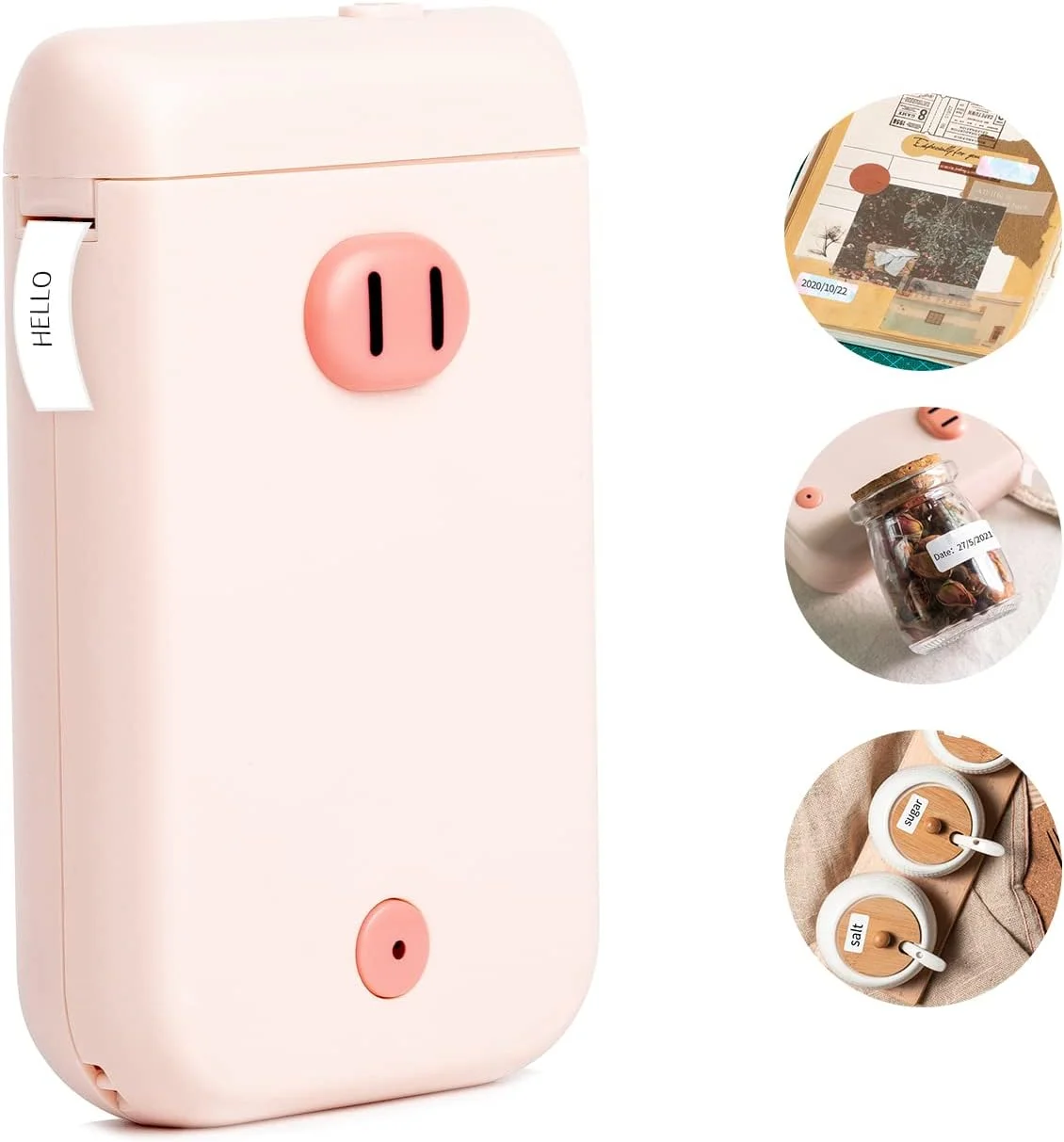 دستگاه مینی لیبل پرینتر Fawoonu D30S، پرینتر حرارتی بی سیم قابل حمل BT برای نام، قیمت، تاریخ، ژورنال، استیکر برچسب مطالعه، سازگار با iOS و Android برای فروشگاه های خرده فروشی، خانه، دفتر کار، مدرسه