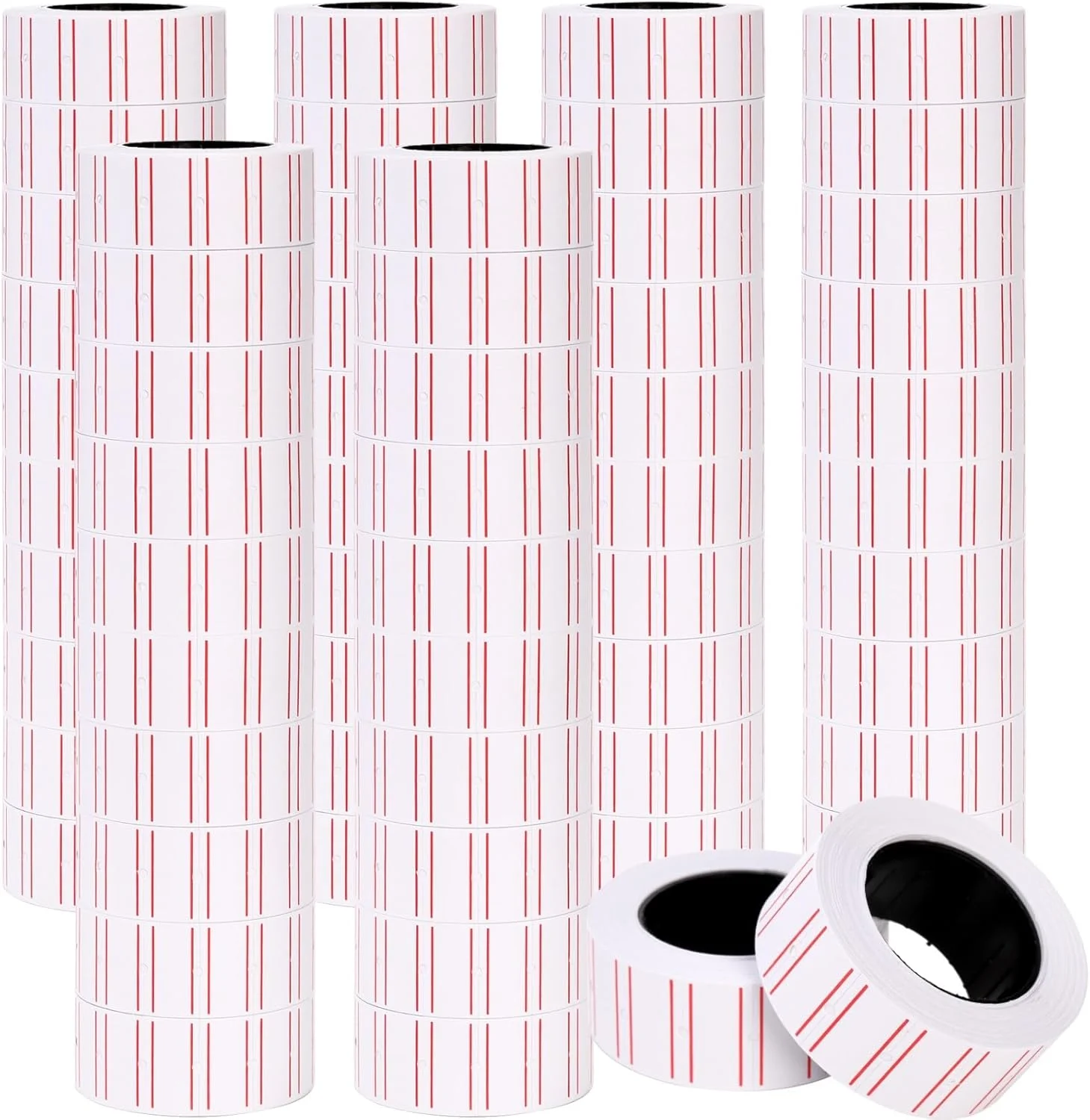 برچسب قیمت تفنگی Eorbow، 60 رول 30000 عددی، برچسب های سفید قیمت گذاری مناسب برای اکثر دستگاه های برچسب قیمت (Mx-5500, M5500, HG979)، برچسب قیمت برای علامت گذاری سازماندهی فروشگاه خرده فروشی اداری