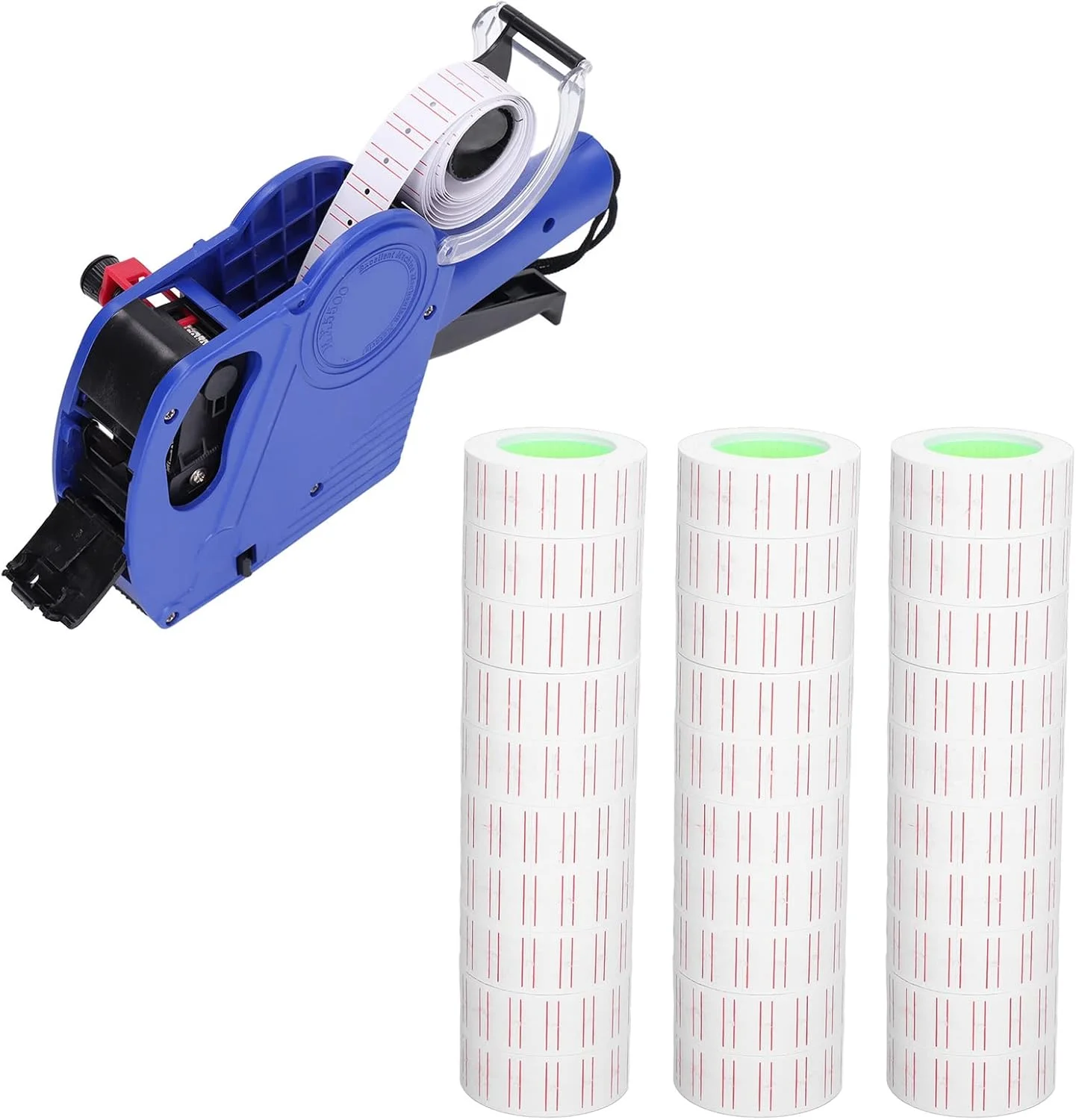 30 رول برچسب قیمت سفید Tnfeeon، 15000 عدد، چاپ واضح، چسبندگی خوب، جوهر خشک شونده سریع، برچسب های قیمت مناسب برای MX5500 و اکثر دستگاه های تک ردیفه (21x12 میلی متر)