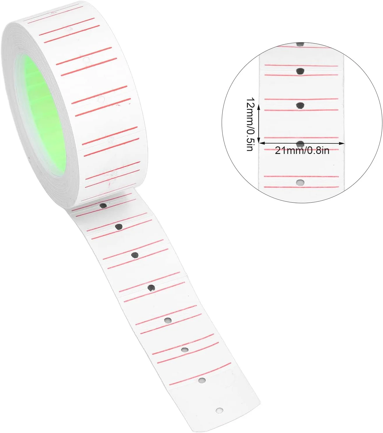 30 رول برچسب قیمت سفید Tnfeeon، 15000 عدد، چاپ واضح، چسبندگی خوب، جوهر خشک شونده سریع، برچسب های قیمت مناسب برای MX5500 و اکثر دستگاه های تک ردیفه (21x12 میلی متر) 30 رول برچسب قیمت سفید Tnfeeon، 15000 عدد، چاپ واضح، چسبندگی خوب، جوهر خشک شونده سریع، برچسب های قیمت مناسب برای MX5500 و اکثر دستگاه های تک ردیفه (21x12 میلی متر)
