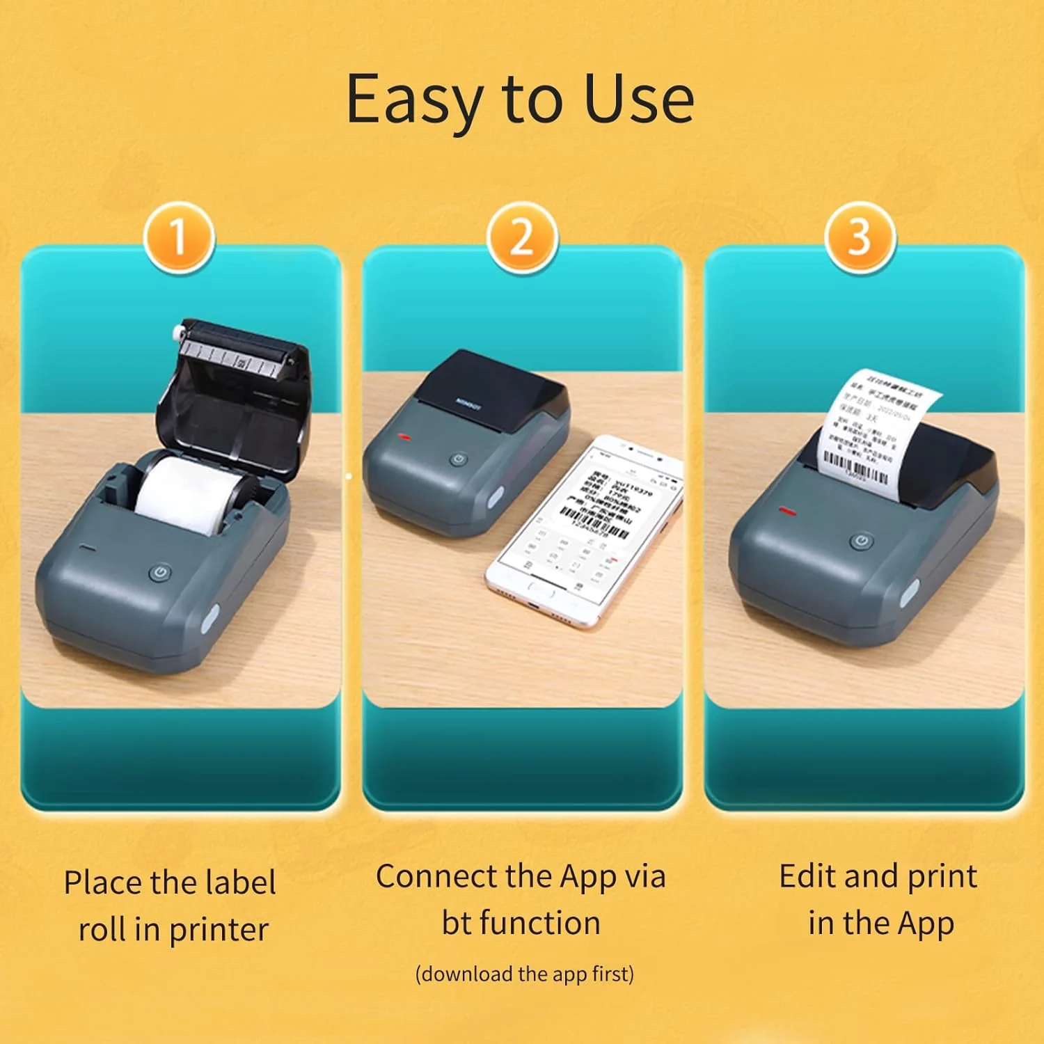دستگاه لیبل زن ایرومی مدل B1، پرینتر حرارتی لیبل جیبی کوچک، اتصال بلوتوث همه کاره، برچسب قیمت، تاریخ، دفترچه یادداشت، استیکر برچسب زنی، همراه با رول لیبل 50 * 30 میلی متر، سازگار با iOS و Android دستگاه لیبل زن ایرومی مدل B1، پرینتر حرارتی لیبل جیبی کوچک، اتصال بلوتوث همه کاره، برچسب قیمت، تاریخ، دفترچه یادداشت، استیکر برچسب زنی، همراه با رول لیبل 50 * 30 میلی متر، سازگار با iOS و Android