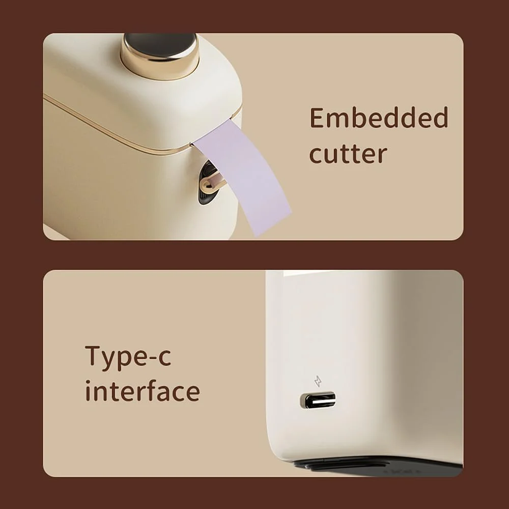 دستگاه چاپ لیبل Fawoonu H1S، پرینتر حرارتی لیبل جیبی کوچک، اتصال بلوتوثی همه کاره، پشتیبانی از لیبل های پیوسته و دارای فاصله با کاتر برای برچسب قیمت، تاریخ، دفترچه یادداشت، استیکر تحصیلی، عرض لیبل 8-15 میلی متر