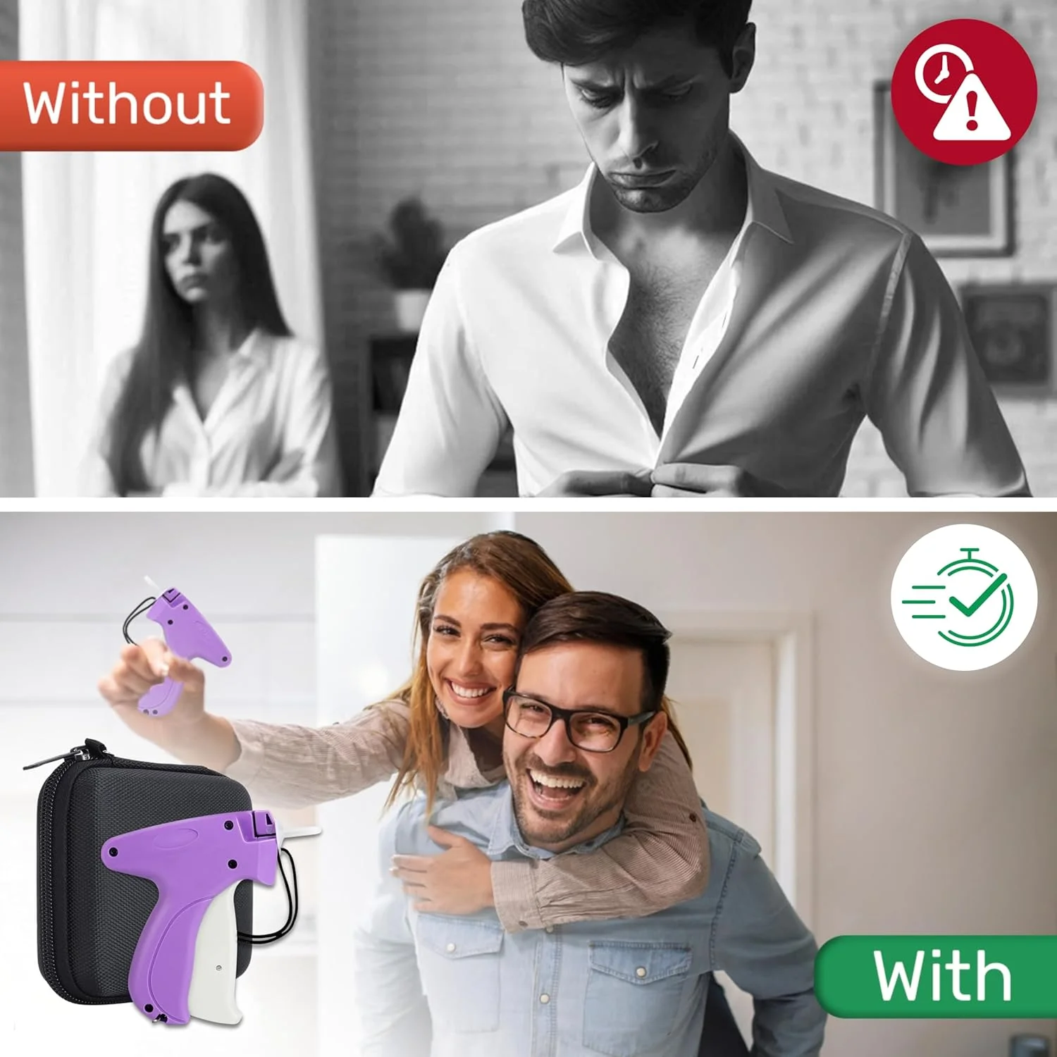 ست تفنگ برچسب زنی AbriMshCalme - برچسب لباس، ابزار میکرو، برچسب ماشین خیاطی، بست های قیمت، سوزن، تفنگ منگنه، پارچه دوخت سریع مشکی ست تفنگ برچسب زنی AbriMshCalme - برچسب لباس، ابزار میکرو، برچسب ماشین خیاطی، بست های قیمت، سوزن، تفنگ منگنه، پارچه دوخت سریع مشکی