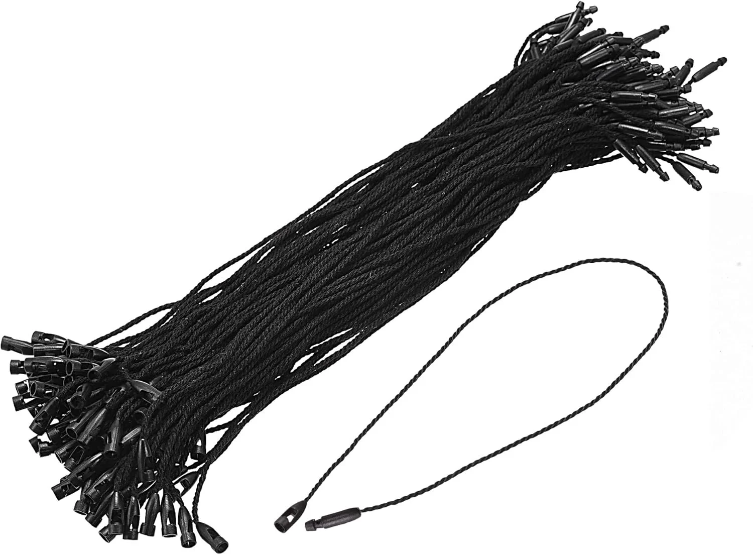 بسته 100 عددی نخ آویز برچسب پنبه ای MECCANIXITY، قفل فشاری، حلقه، بست برچسب قیمت، بست پلاستیکی، مشکی، 7.8 اینچ بسته 100 عددی نخ آویز برچسب پنبه ای MECCANIXITY، قفل فشاری، حلقه، بست برچسب قیمت، بست پلاستیکی، مشکی، 7.8 اینچ