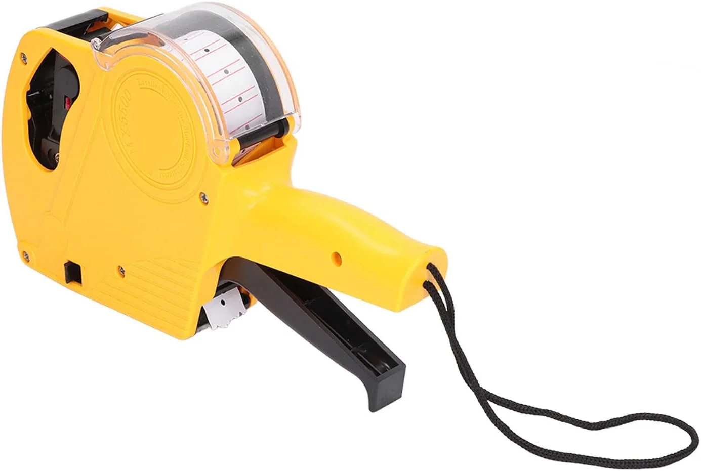 دستگاه برچسب زنی دستی 8 رقمی، ابزار برچسب قیمت با کارتریج، ابزار علامت گذاری قیمت قابل حمل (زرد)