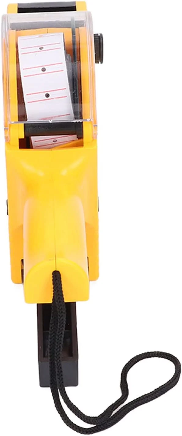 دستگاه برچسب زنی دستی 8 رقمی، ابزار برچسب قیمت با کارتریج، ابزار علامت گذاری قیمت قابل حمل (زرد)