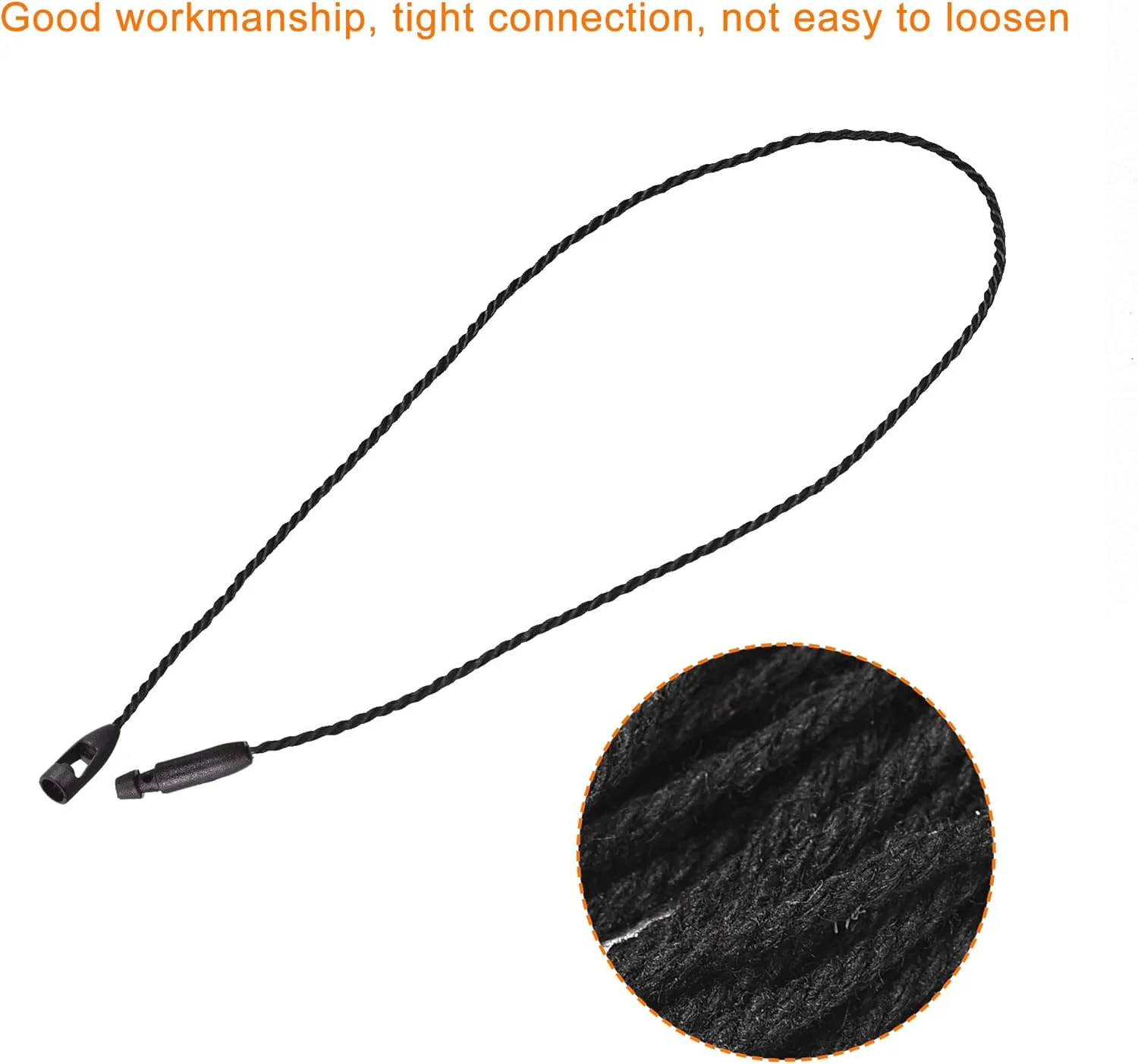 بسته 100 عددی نخ آویز برچسب پنبه ای MECCANIXITY، قفل فشاری، حلقه، بست برچسب قیمت، بست پلاستیکی، مشکی، 7.8 اینچ بسته 100 عددی نخ آویز برچسب پنبه ای MECCANIXITY، قفل فشاری، حلقه، بست برچسب قیمت، بست پلاستیکی، مشکی، 7.8 اینچ