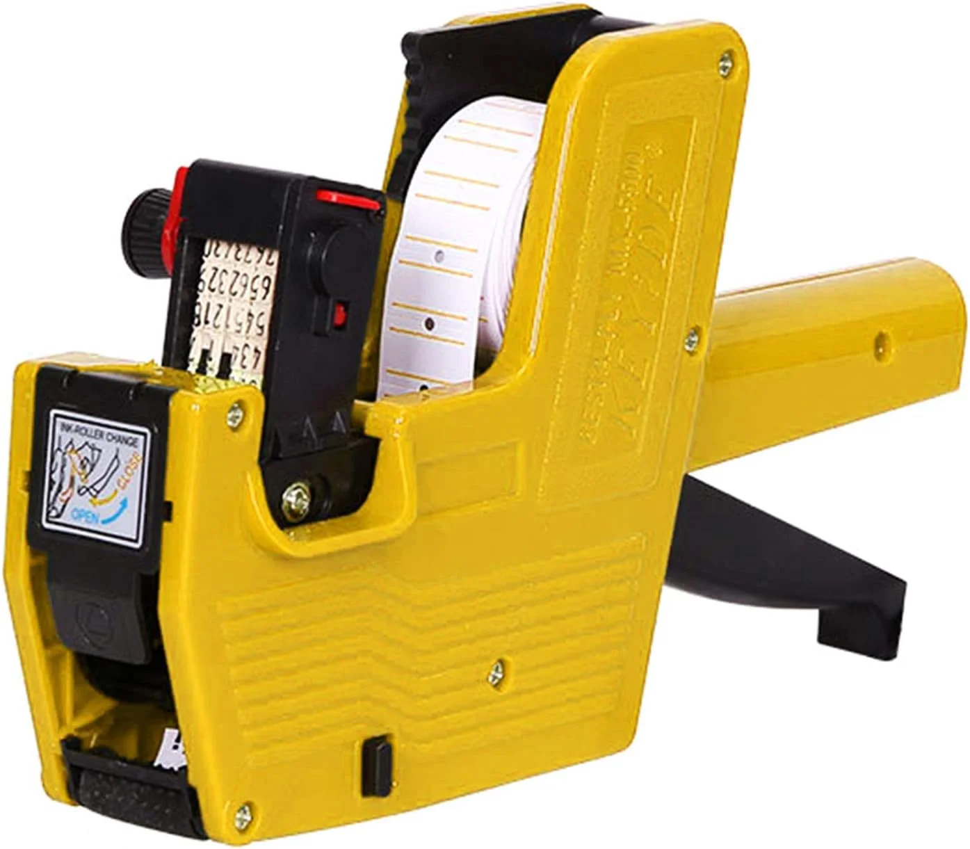 دستگاه قیمت زن دستی MX-5500، 8 رقمی تک ردیفه، مناسب برای فروشگاه - قرمز