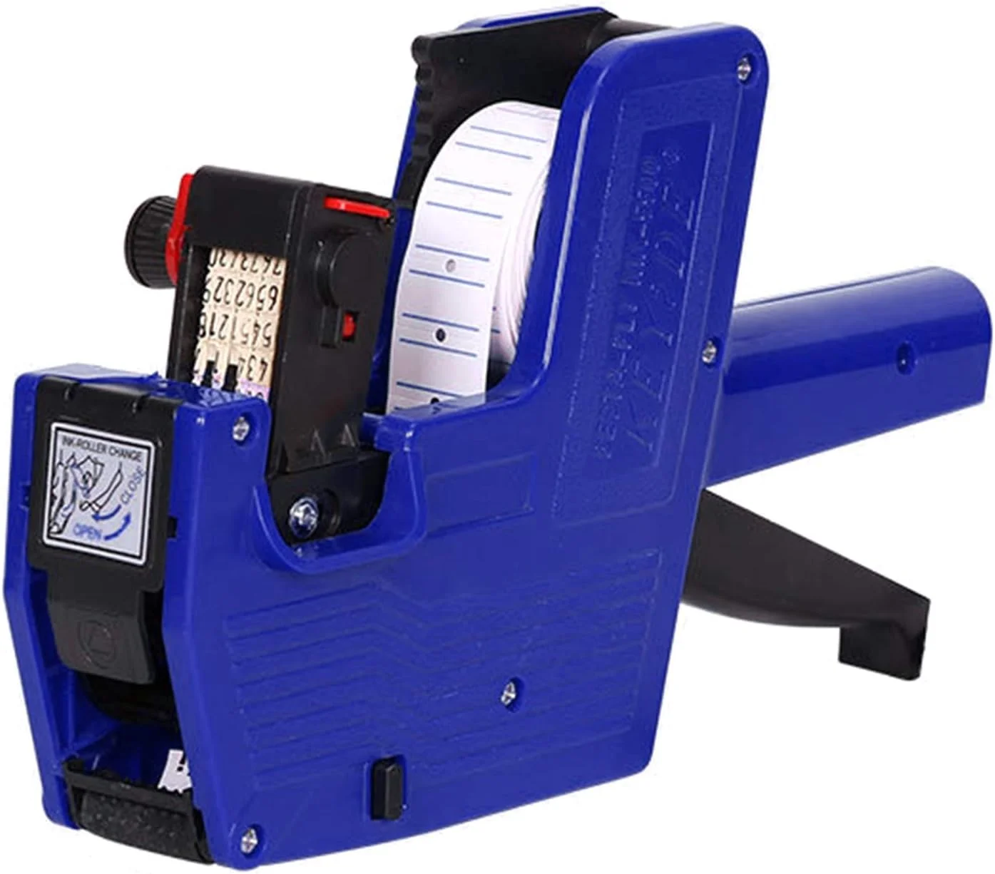 دستگاه قیمت زن دستی MX-5500، 8 رقمی تک ردیفه، مناسب برای فروشگاه - قرمز