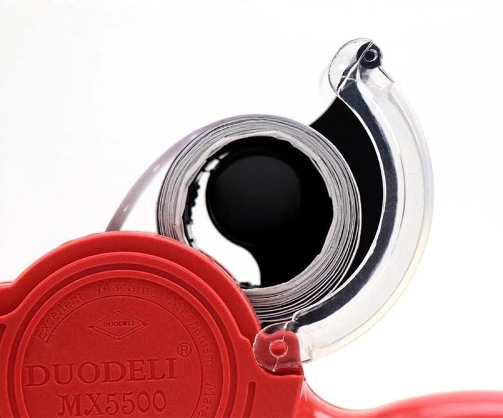 دستگاه برچسب قیمت با درب، 8 رقمی تک خطی، کیت قیمت گذاری برچسب، رول جایگزین برچسب قیمت برای فروشگاه های خرده فروشی اداری