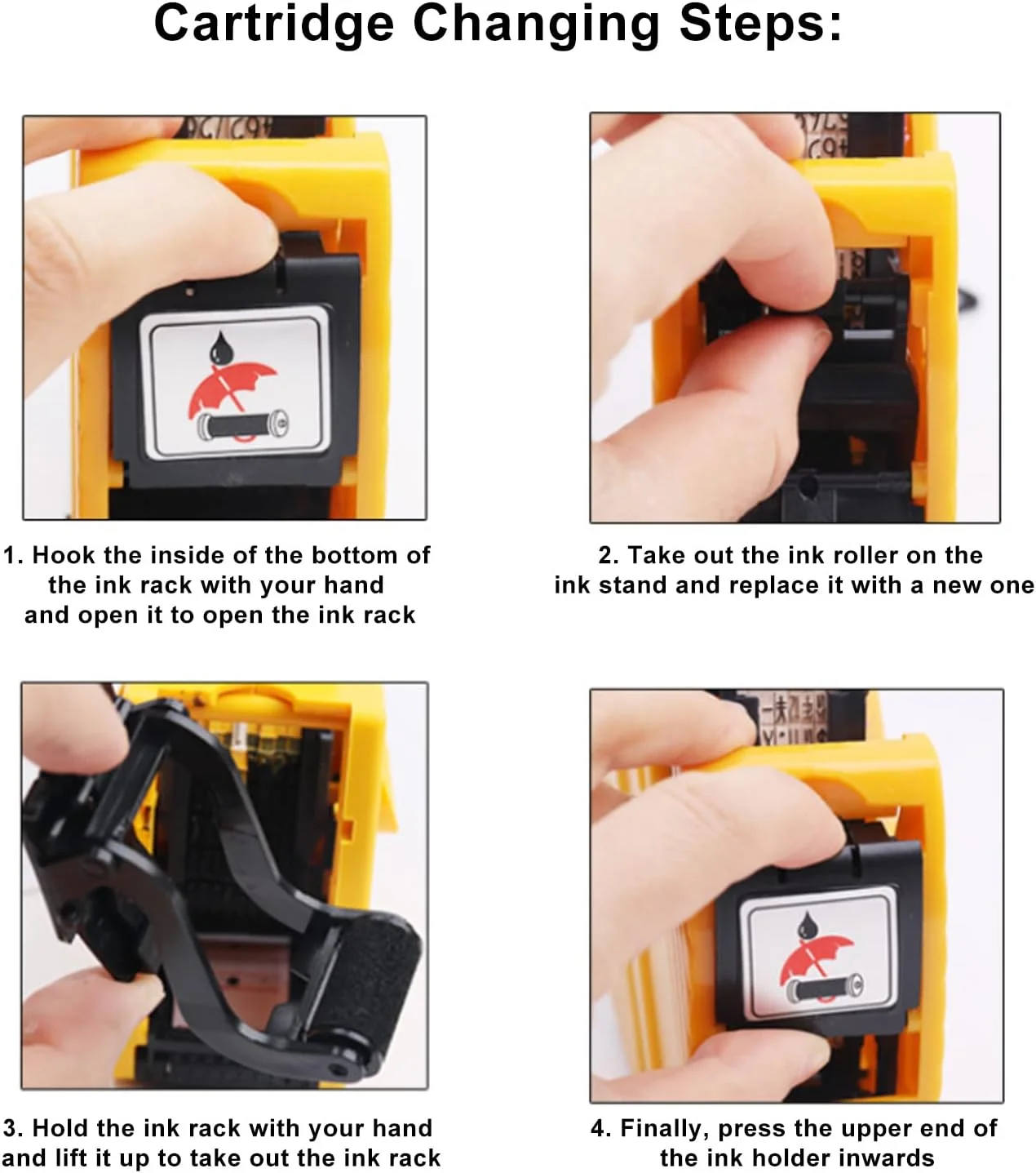 دستگاه برچسب زنی دستی، دستگاه برچسب قیمت 8 رقمی دستی، برچسب قیمت با کارتریج، علامت گذاری قیمت قابل حمل، برچسب های قیمت (زرد)