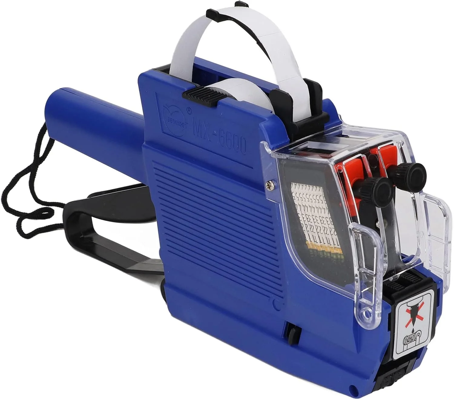 دستگاه قیمت زن 10 رقمی NDNCZDHC مدل MX-6600، دستگاه برچسب قیمت، دستگاه برچسب زن قیمت، دستگاه علامت گذاری برچسب قیمت (آبی)