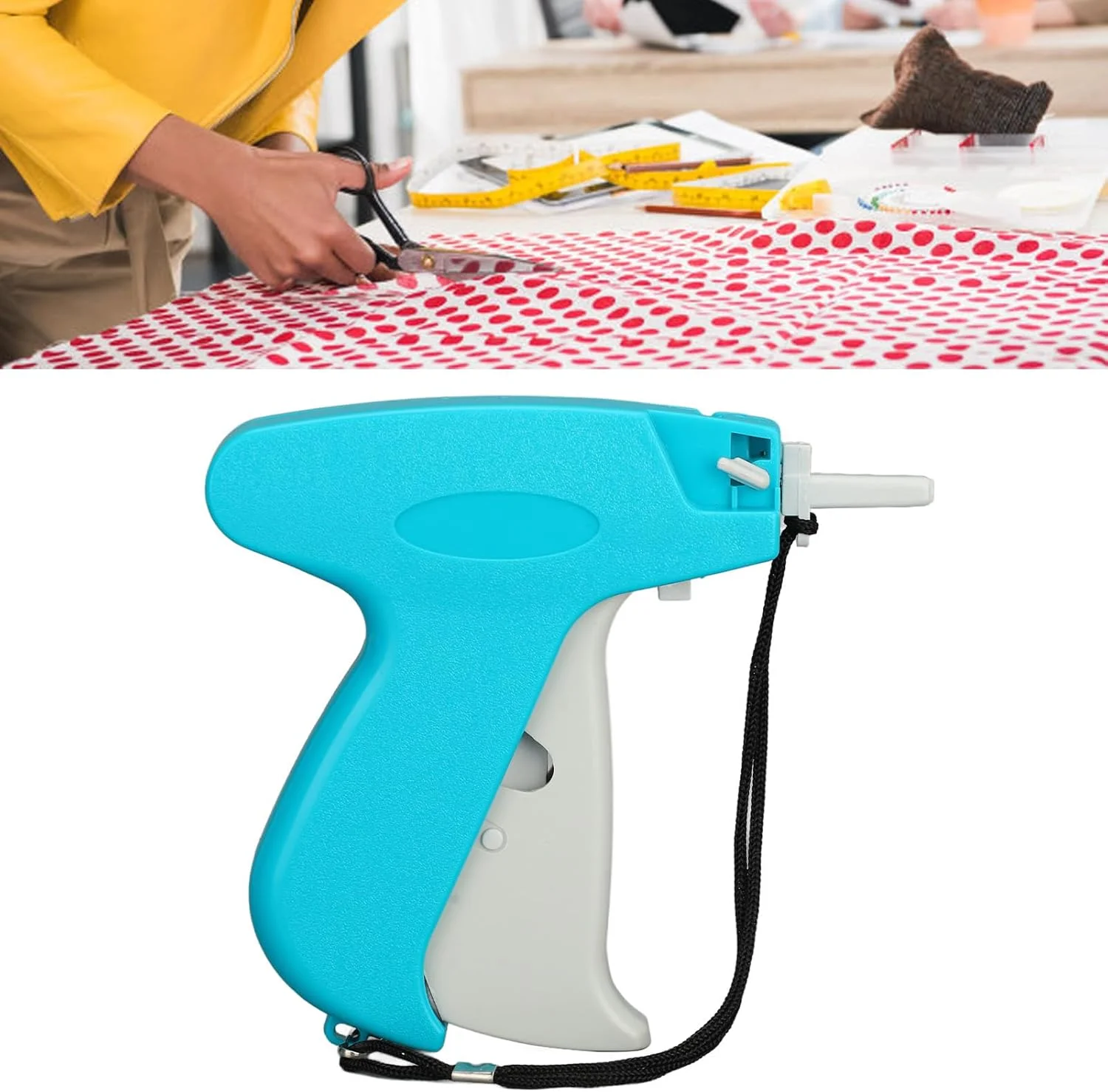 دستگاه تگ زن لباس Asixxsix، دستگاه برچسب زن لباس، دستگاه برچسب قیمت استاندارد برای فروشگاه و انبار به همراه 10000 بست