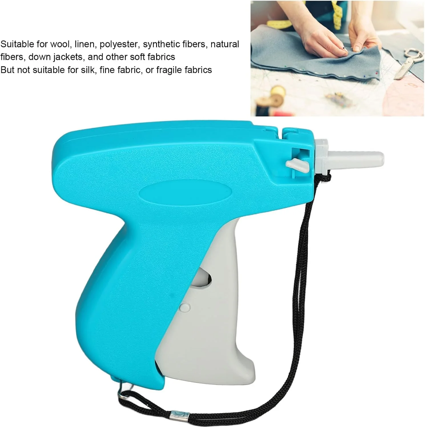 دستگاه تگ زن لباس Asixxsix، دستگاه برچسب زن لباس، دستگاه برچسب قیمت استاندارد برای فروشگاه و انبار به همراه 10000 بست