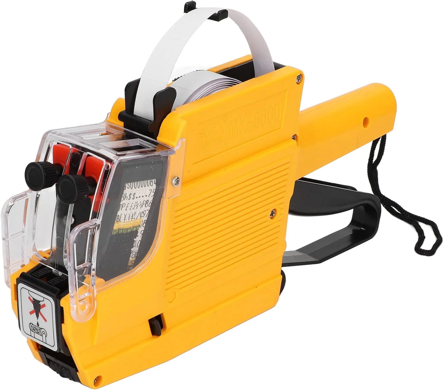 دستگاه قیمت زن 10 رقمی NDNCZDHC مدل MX-6600، تفنگ برچسب قیمت، دستگاه برچسب قیمت، تفنگ وصله ای، برچسب قیمت، دستگاه علامت گذاری، دستگاه قیمت زن (زرد)