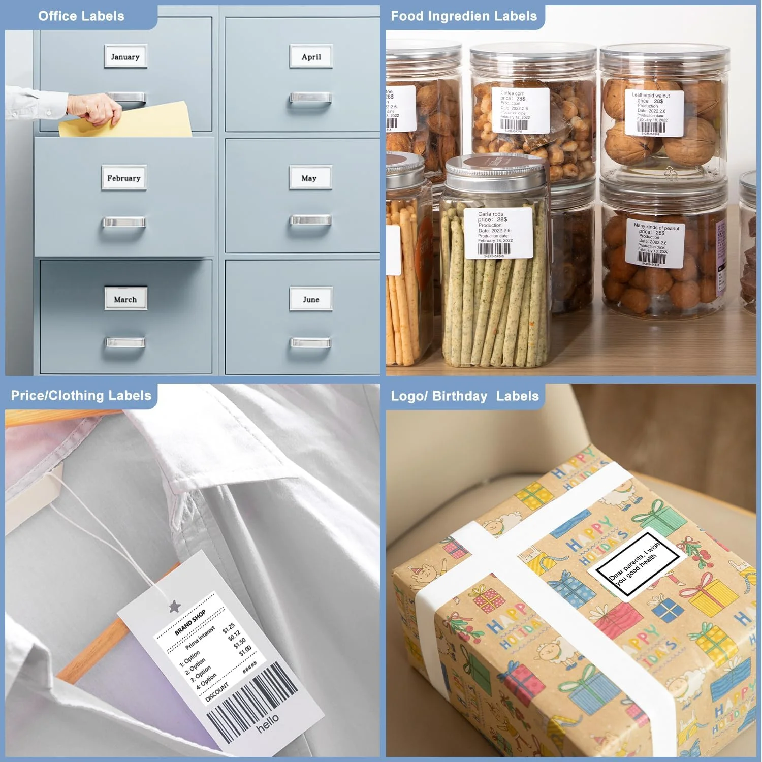 چاپگر حرارتی برچسب قابل حمل KASTWAVE، چاپگر بارکد بلوتوثی 221B 2 اینچی، دستگاه برچسب ساز بی سیم سازگار با iOS و Android برای مشاغل کوچک به همراه 1 رول برچسب 40x30 میلی متری چاپگر حرارتی برچسب قابل حمل KASTWAVE، چاپگر بارکد بلوتوثی 221B 2 اینچی، دستگاه برچسب ساز بی سیم سازگار با iOS و Android برای مشاغل کوچک به همراه 1 رول برچسب 40x30 میلی متری