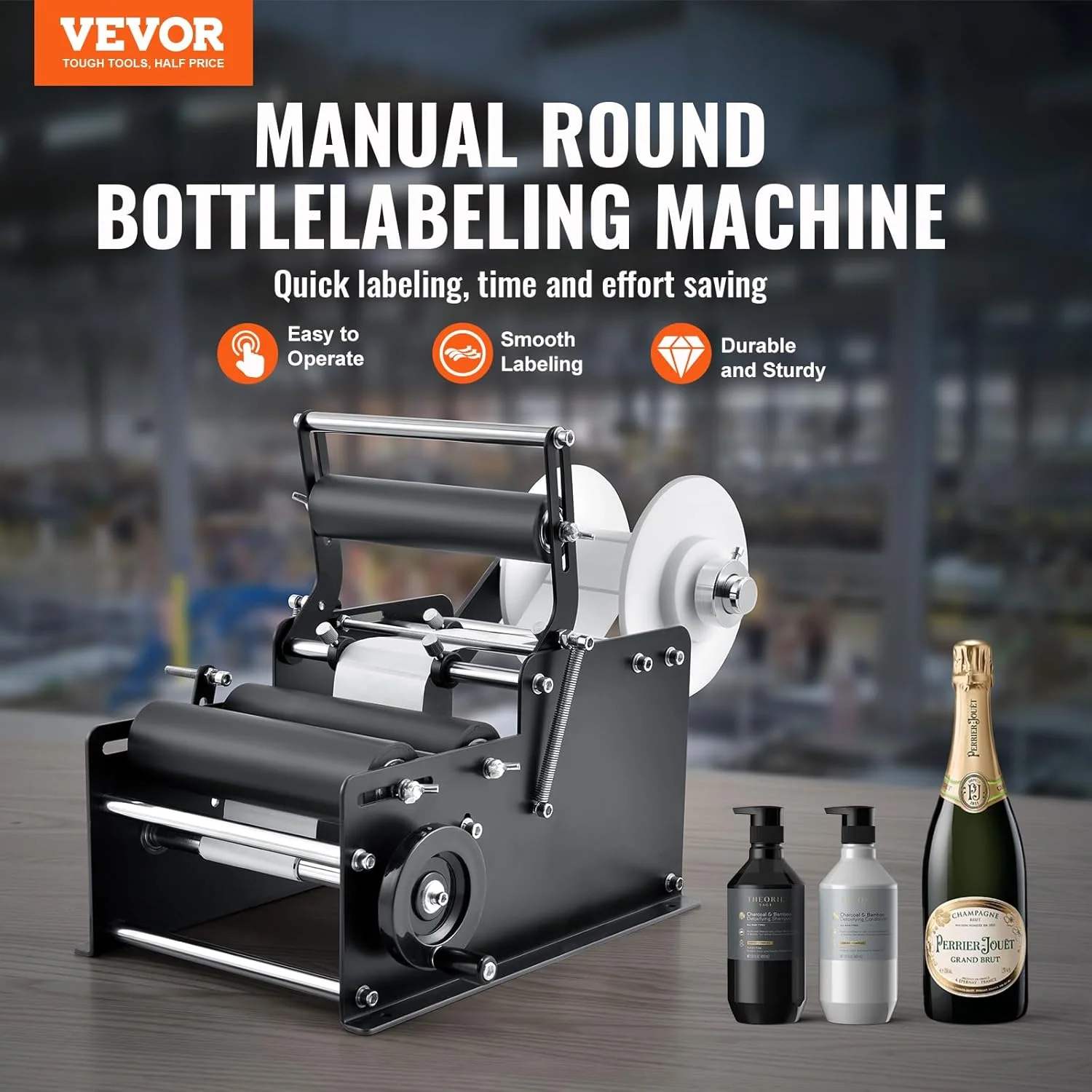 دستگاه برچسب زنی VEVOR - 15-20 برچسب در دقیقه، عرض 10-130 میلی متر، طول 10-300 میلی متر، برچسب قیمت و دستگاه برچسب زن بطری دستگاه برچسب زنی VEVOR - 15-20 برچسب در دقیقه، عرض 10-130 میلی متر، طول 10-300 میلی متر، برچسب قیمت و دستگاه برچسب زن بطری