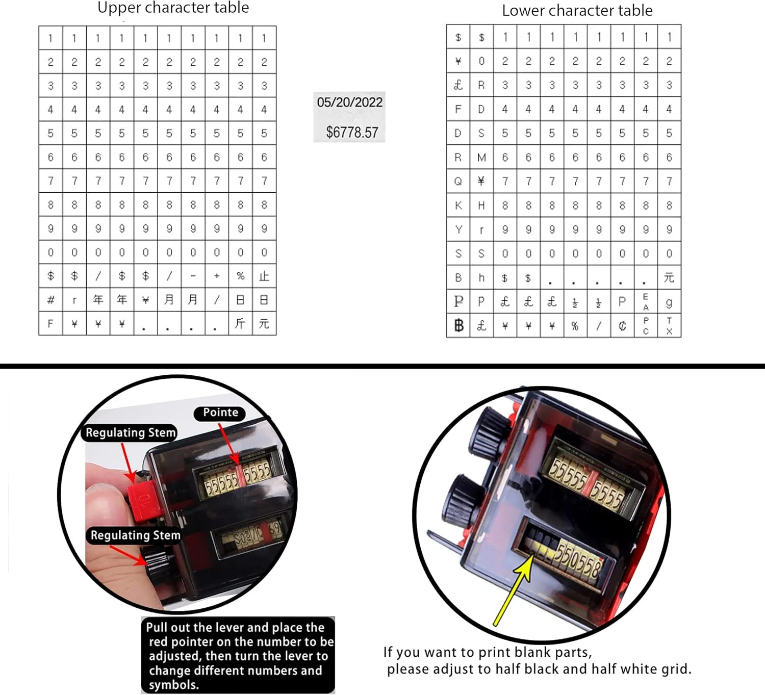 برچسب قیمت زن دو خطه 20 رقمی HopingMore MX6600 آبی، دستگاه برچسب ساز، تفنگ برچسب قیمت با نخ برای دفتر، فروشگاه خرده فروشی، خواربار فروشی