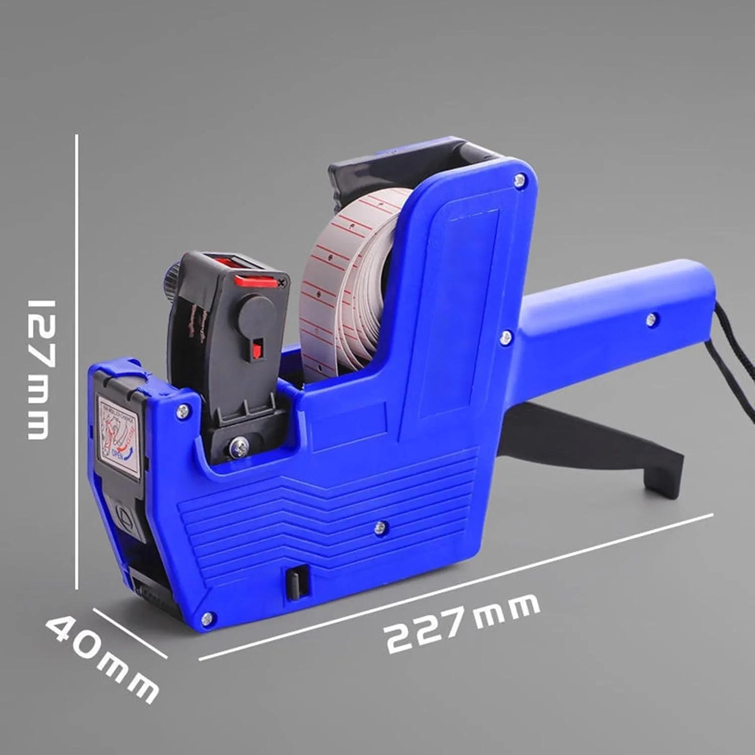 تفنگ قیمتزن تک خطی THE WHITE SHOP همراه با کیت برچسب - شامل برچسبهای سفید، 2 عدد غلطک جوهر، 1 عدد غلطک جوهر، کیت تفنگ قیمتگذاری برچسبساز عددی برای دفتر، فروشگاه خردهفروشی، خواربارفروشی تفنگ قیمتزن تک خطی THE WHITE SHOP همراه با کیت برچسب - شامل برچسبهای سفید، 2 عدد غلطک جوهر، 1 عدد غلطک جوهر، کیت تفنگ قیمتگذاری برچسبساز عددی برای دفتر، فروشگاه خردهفروشی، خواربارفروشی