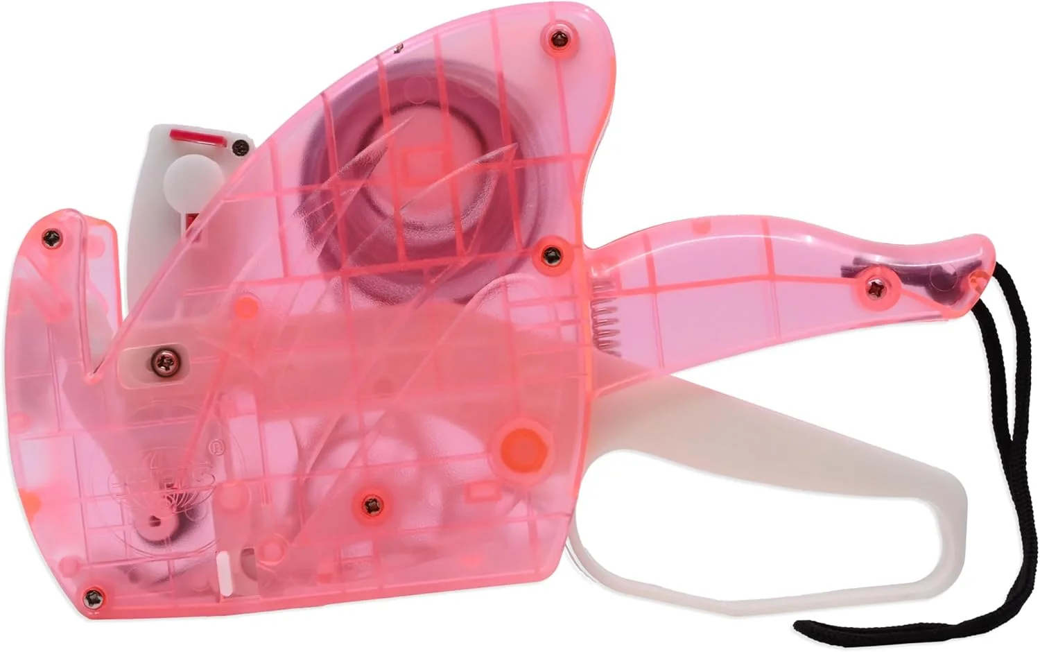 دستگاه قیمت زن FIS، 1 خط 8 رقمی، رنگ قرمز شفاف، همراه با 1 رول برچسب و 1 رول جوهر - FSPXTREC