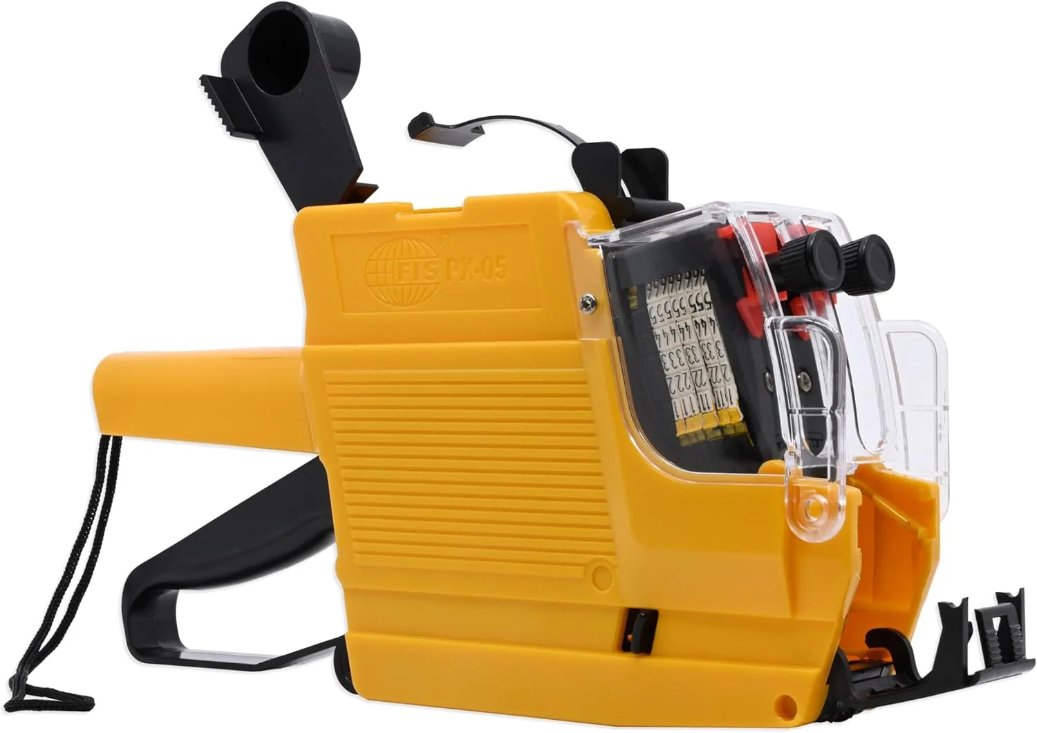 دستگاه قیمت زن و تاریخ زن FIS با قابلیت چاپ دو خط، زرد - FSPX05YL