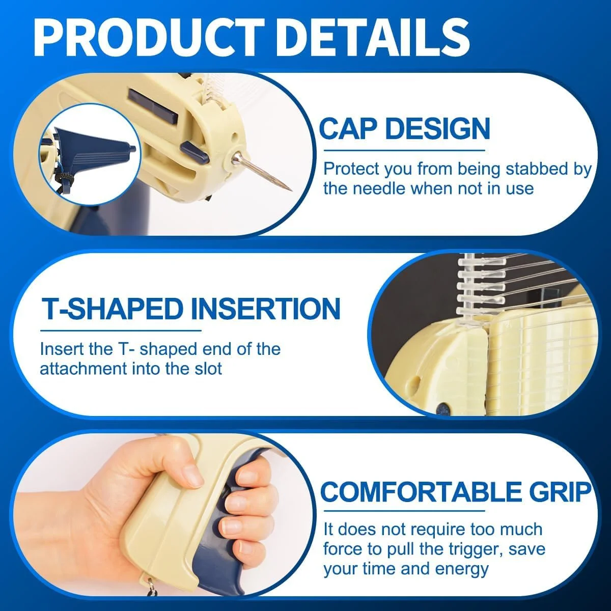 تفنگ برچسب زن برای لباس، کیت تفنگ برچسب قیمت استاندارد خرده فروشی برای برچسب زدن لباس با 6 سوزن و 5000 عدد بست خاردار و کیف سازمان دهنده برای انبار فروشگاه، فروش امانی، حراج گاراژی