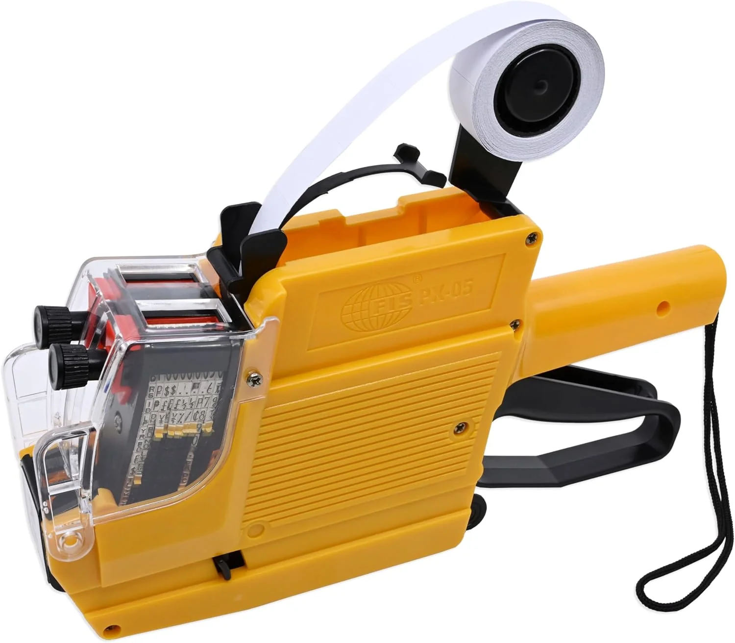 دستگاه قیمت زن و تاریخ زن FIS با قابلیت چاپ دو خط، زرد - FSPX05YL