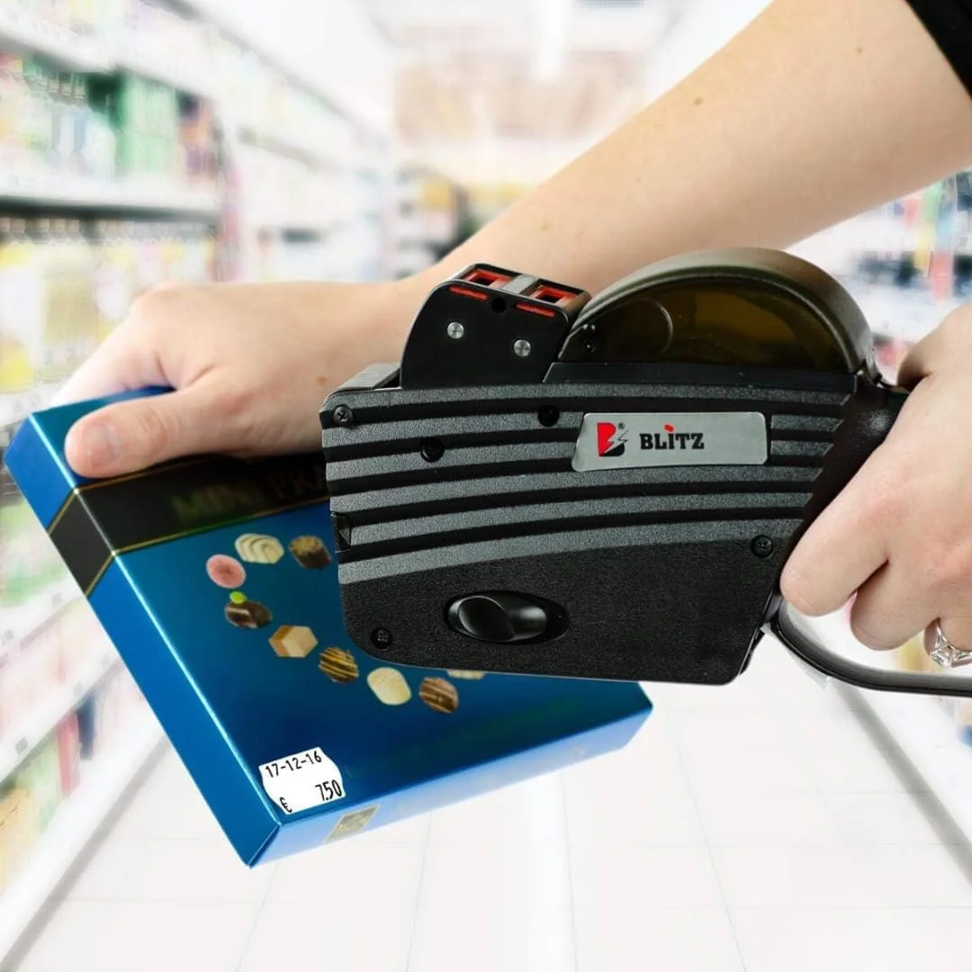 دستگاه قیمت زن دو خطه YASHTECH Blitz C20، برچسب زن قیمت برای دفتر، قیمت گذاری خرده فروشی و برچسب برای خواربار فروشی، 1 عدد